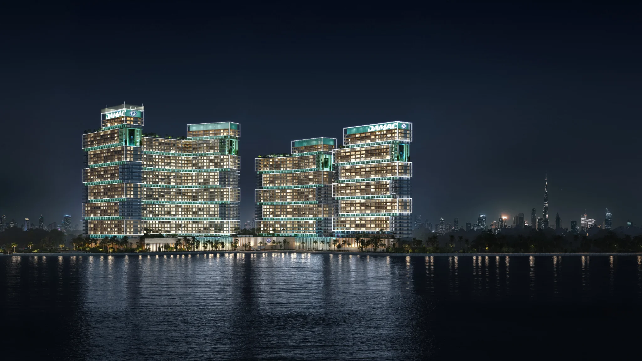 Exterior de CHELSEA RESIDENCES, proyecto de DAMAC en Dubai Maritime City: imagen 3 de 14