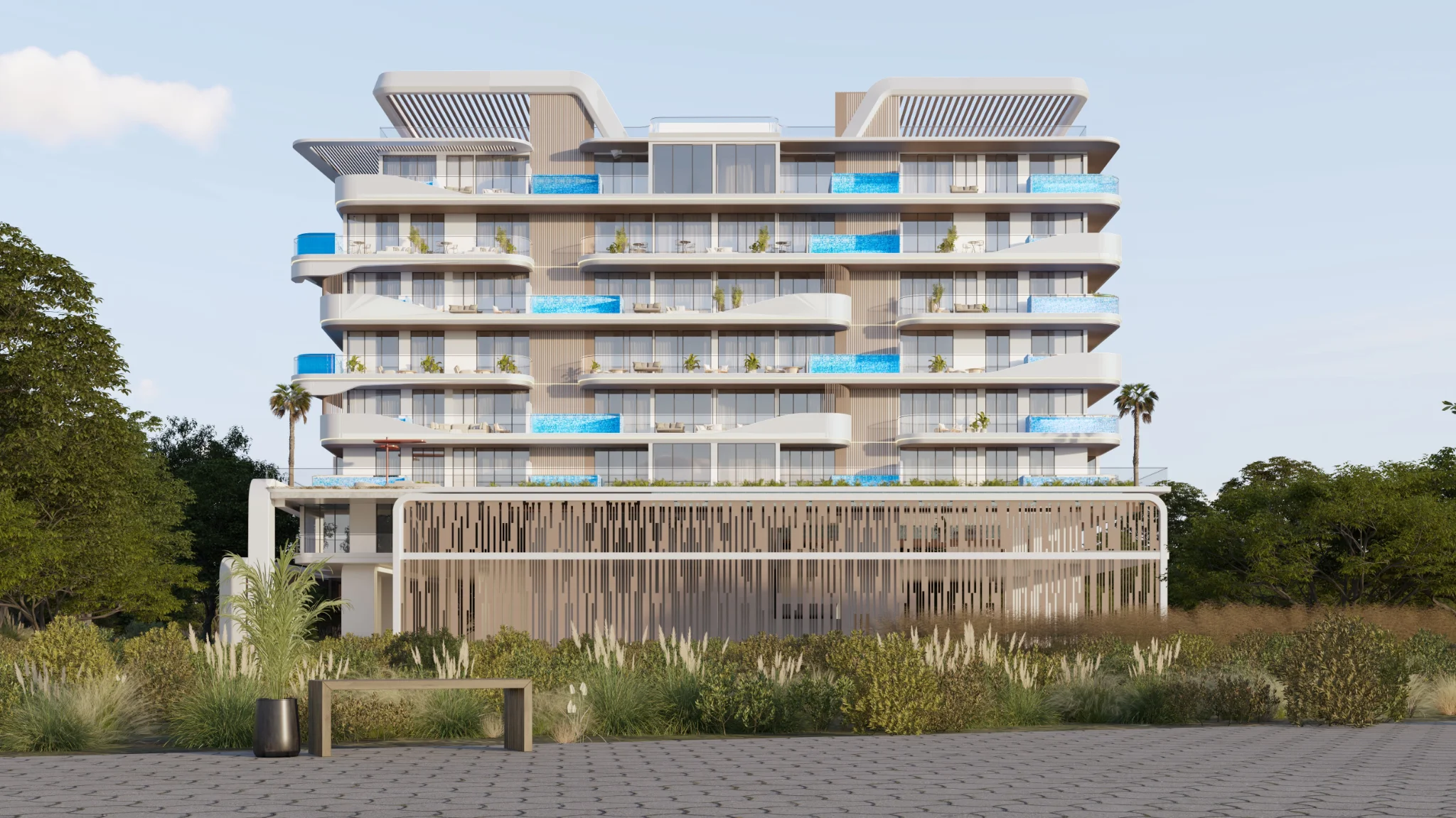 Exterior de Ocean Pearl by SD, proyecto de Samana en Dubai Islands: imagen 5 de 25