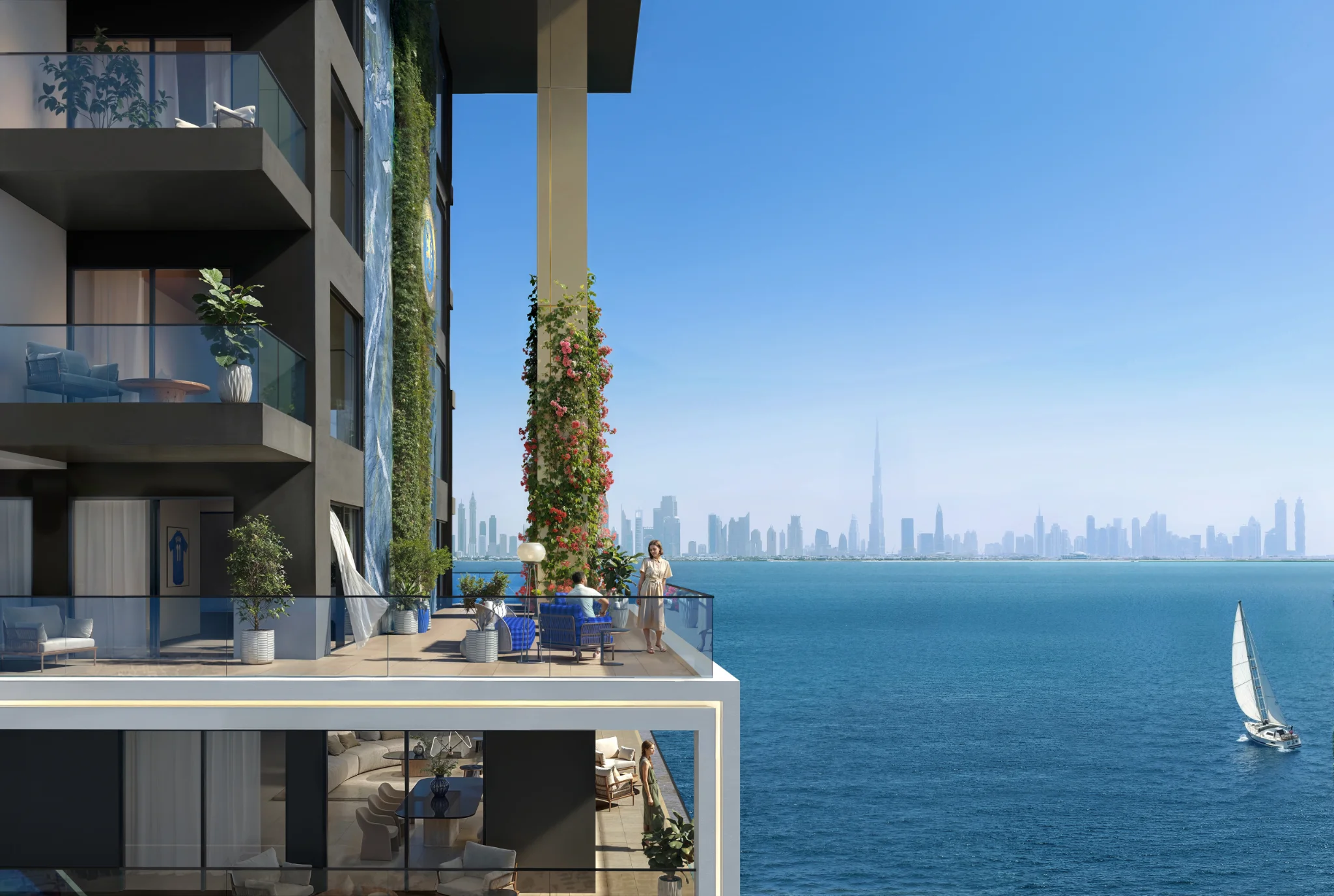 Exterior de CHELSEA RESIDENCES, proyecto de DAMAC en Dubai Maritime City: imagen 5 de 14