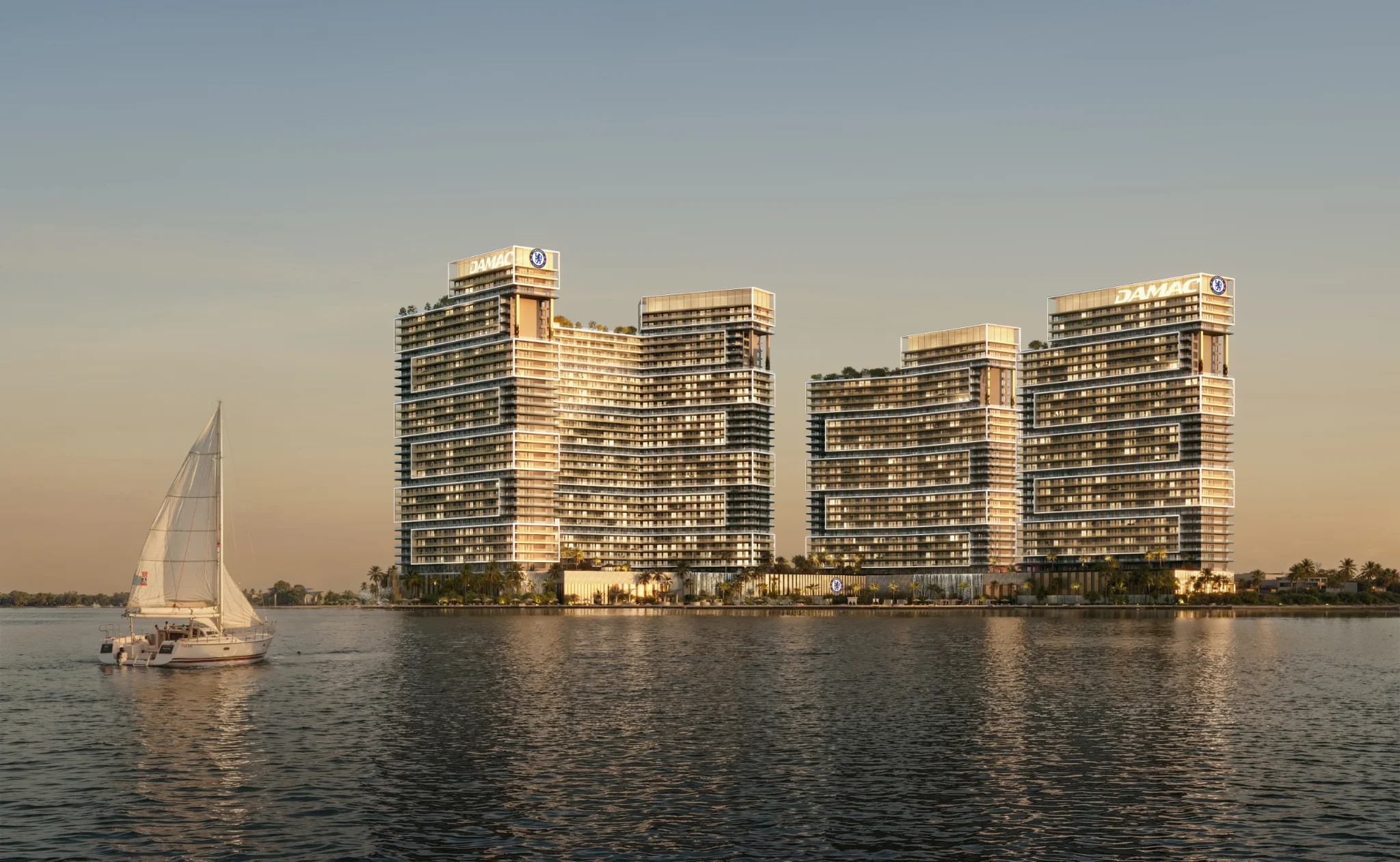 Exterior de CHELSEA RESIDENCES, proyecto de DAMAC en Dubai Maritime City: imagen 7 de 14