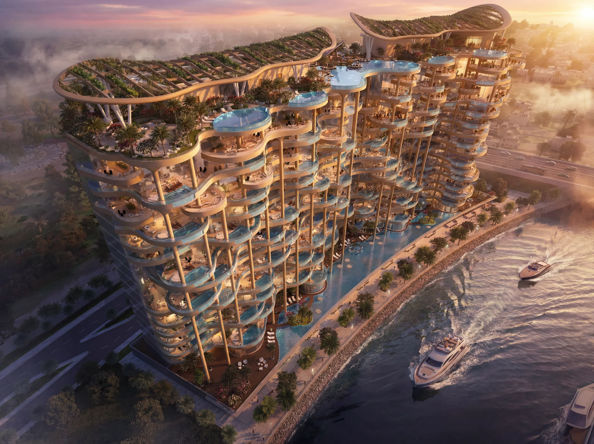 Exterior de Couture by Cavalli, proyecto de DAMAC en Al Safa: imagen 6 de 9