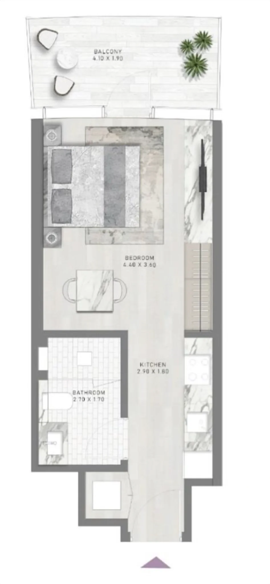 Plano: Estudio, Altitude de GRISOGONO