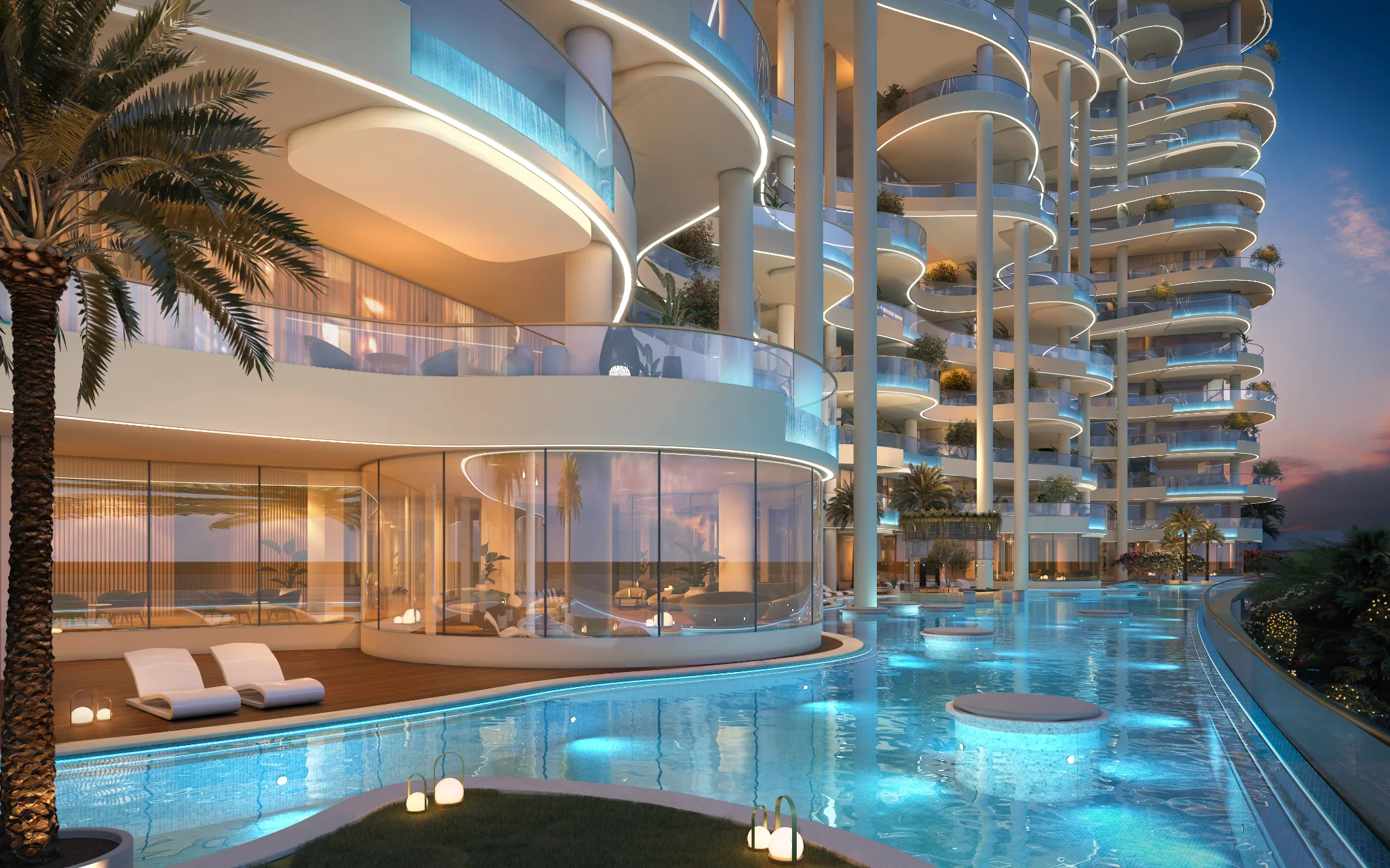 Exterior de Couture by Cavalli, proyecto de DAMAC en Al Safa: imagen 7 de 9