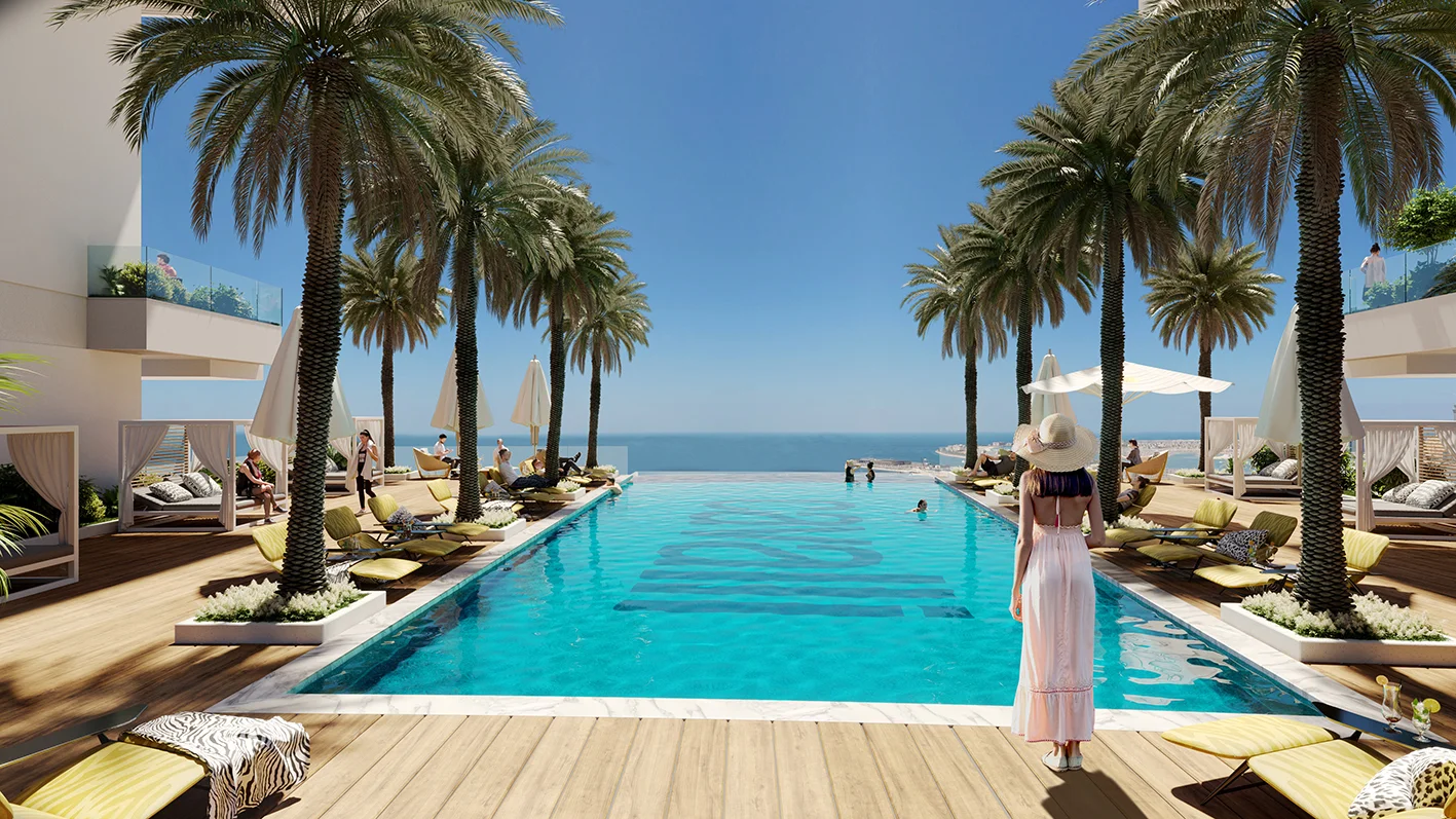 Exterior de Cavalli Tower, proyecto de DAMAC en Dubai Marina: imagen 6 de 12