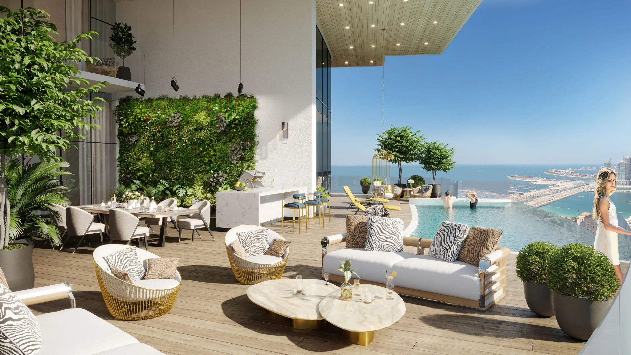 Exterior de Cavalli Tower, proyecto de DAMAC en Dubai Marina: imagen 7 de 12