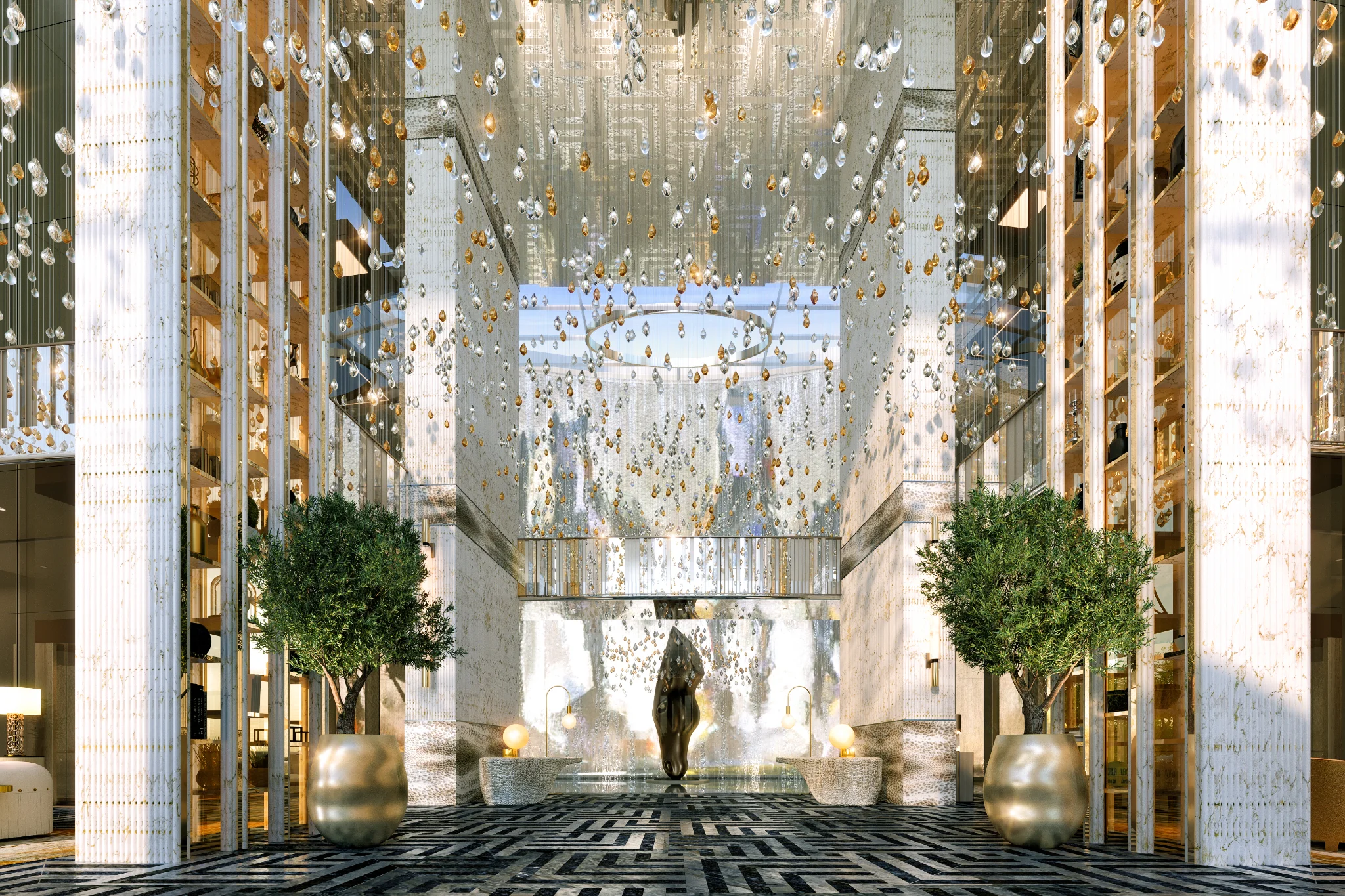 Exterior de Cavalli Tower, proyecto de DAMAC en Dubai Marina: imagen 11 de 12