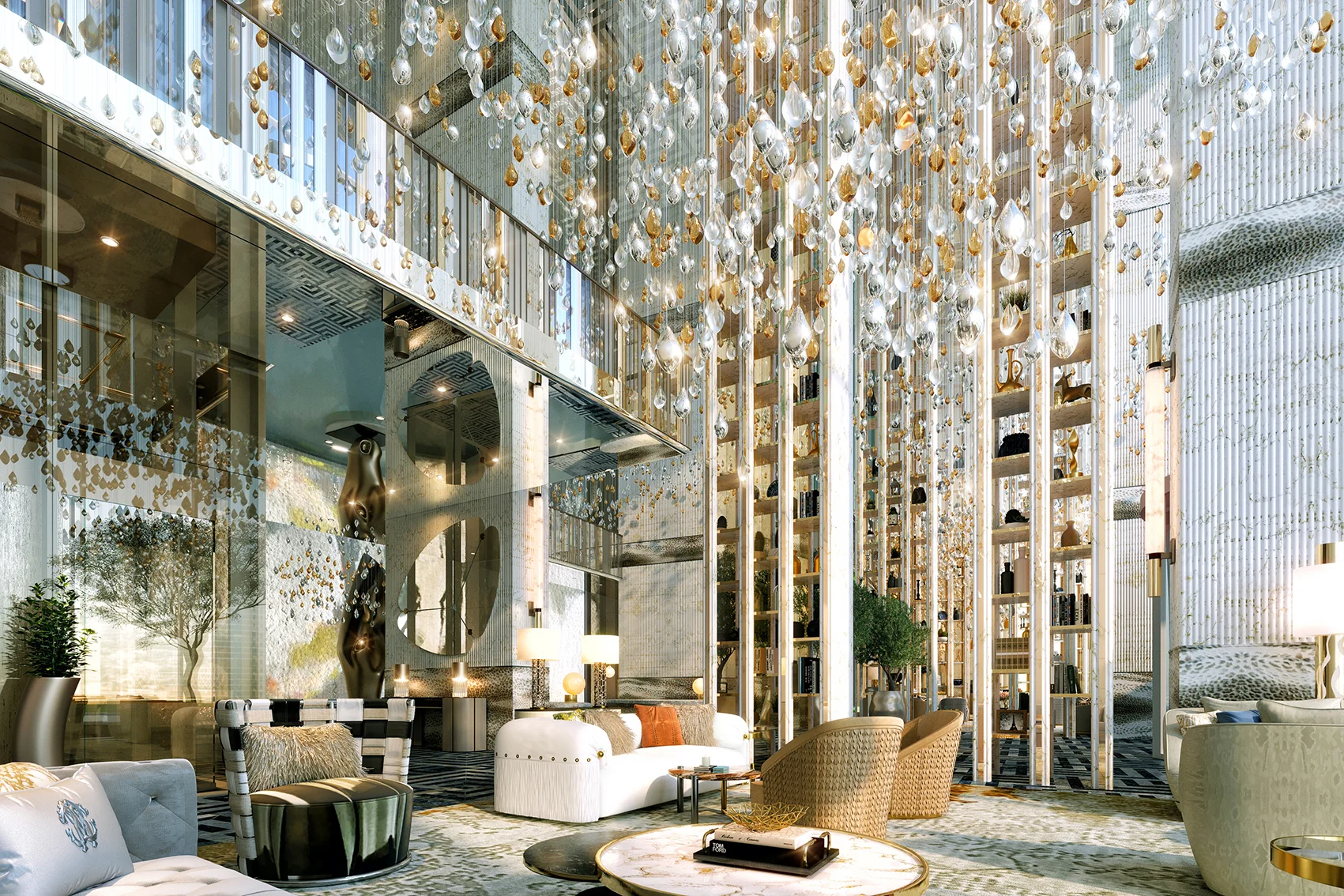 Exterior de Cavalli Tower, proyecto de DAMAC en Dubai Marina: imagen 12 de 12