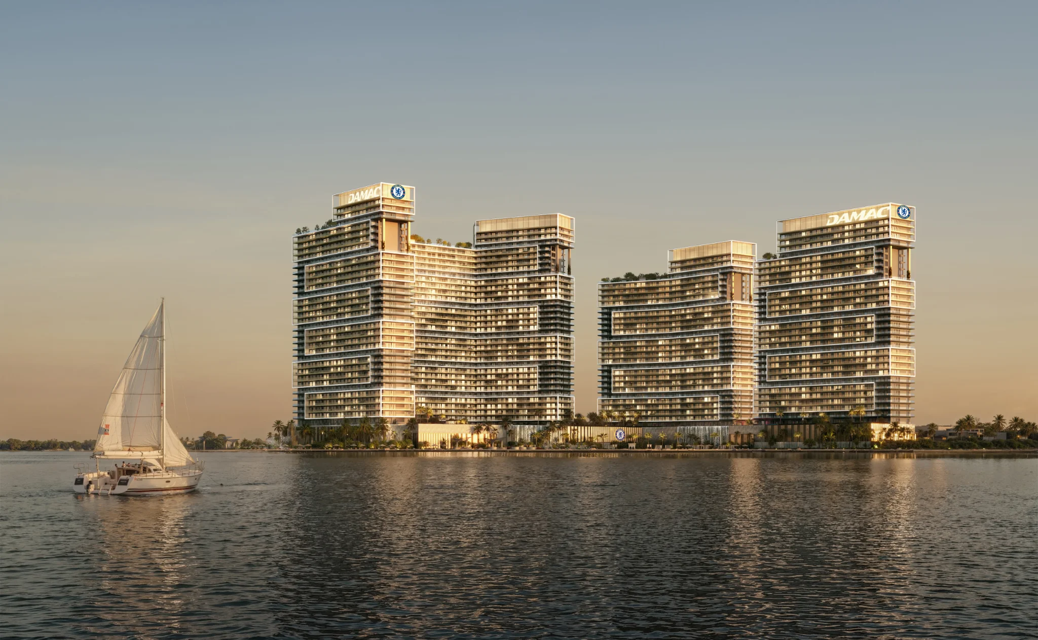 Exterior de Chelsea Residences By DAMAC, proyecto de DAMAC en Dubai Maritime City: imagen 4 de 14