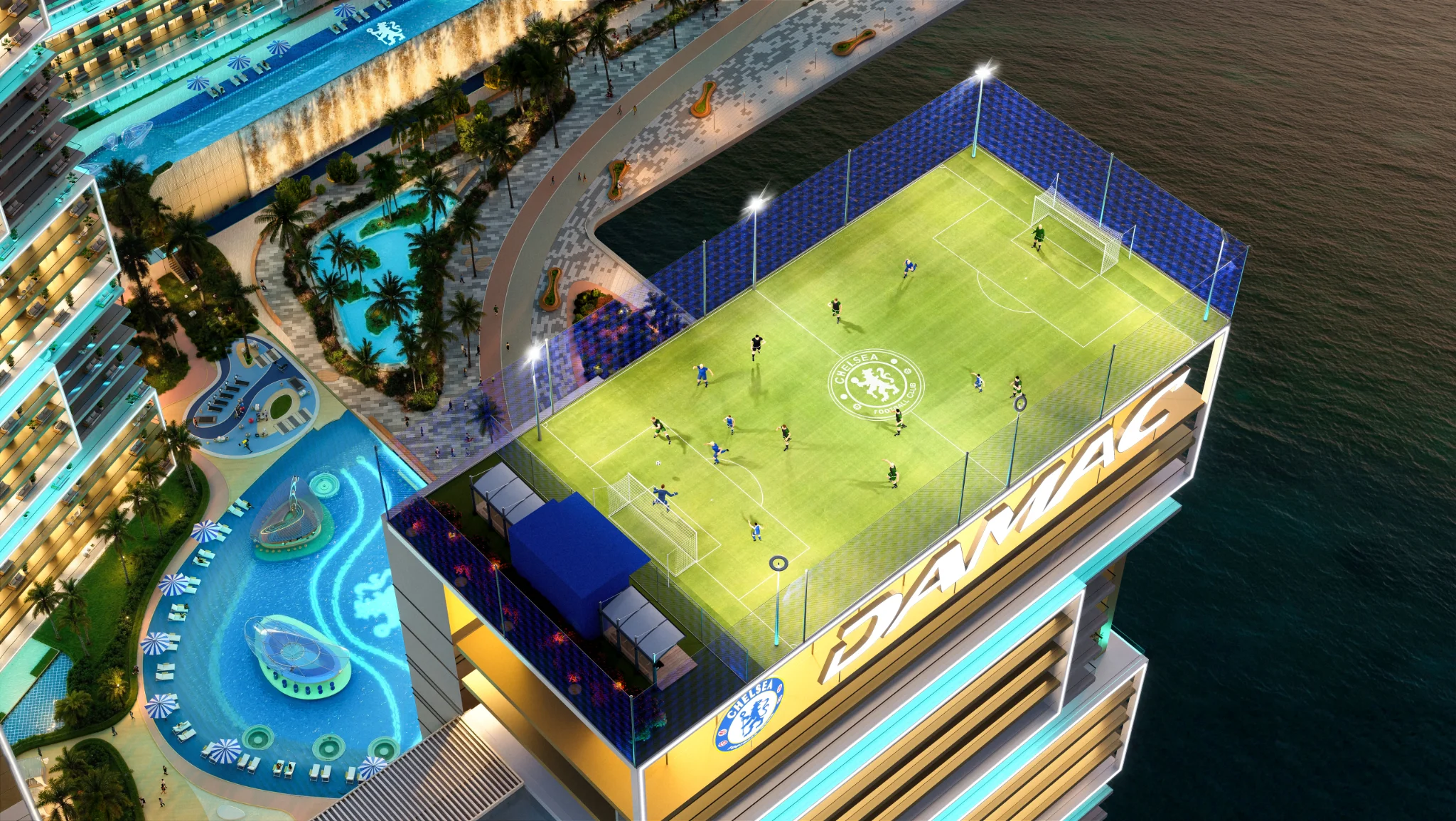 Exterior de Chelsea Residences By DAMAC, proyecto de DAMAC en Dubai Maritime City: imagen 8 de 14