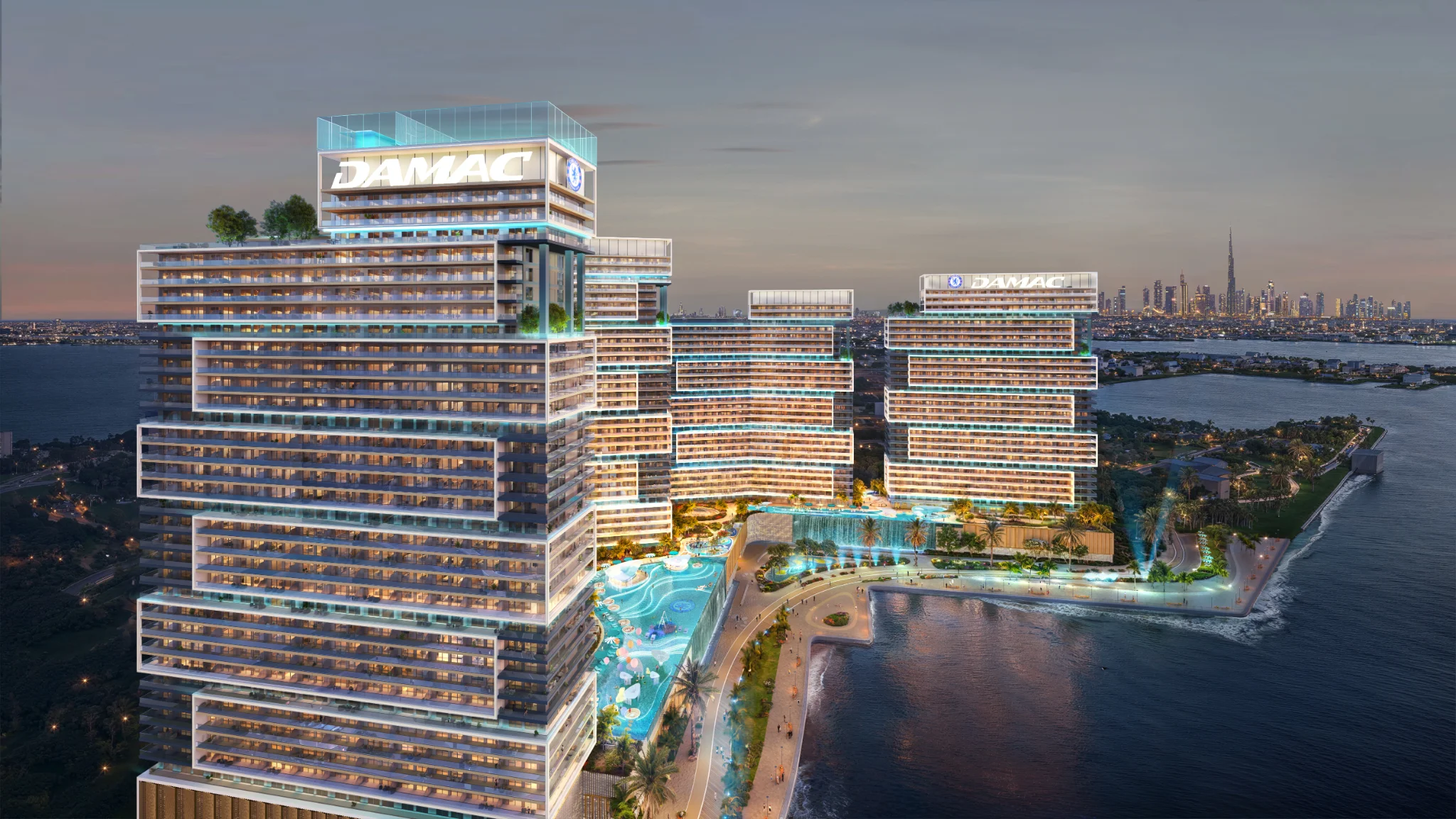 Exterior de Chelsea Residences By DAMAC, proyecto de DAMAC en Dubai Maritime City: imagen 12 de 14
