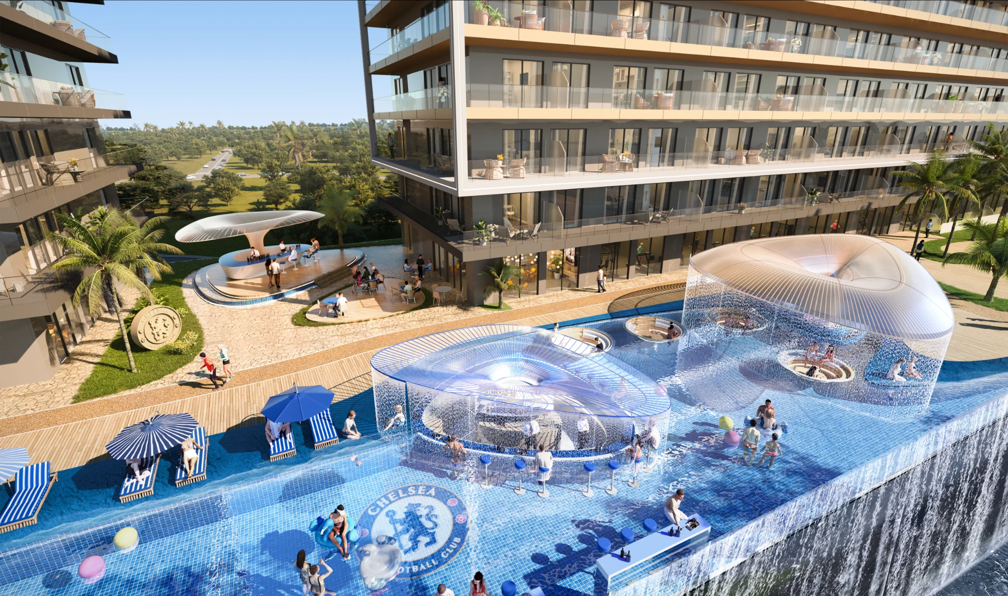 Exterior de Chelsea Residences By DAMAC, proyecto de DAMAC en Dubai Maritime City: imagen 9 de 14