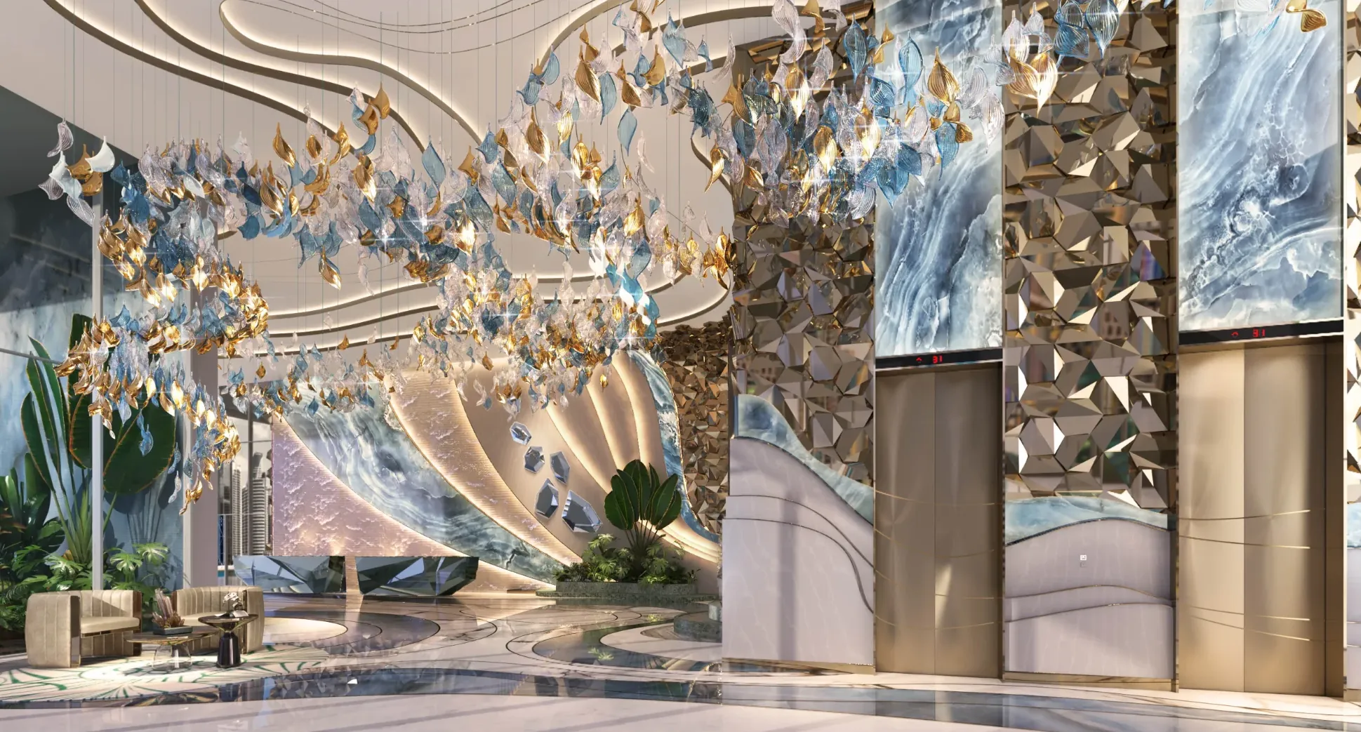 Exterior de CHICK Tower, proyecto de DAMAC en Business Bay: imagen 9 de 15