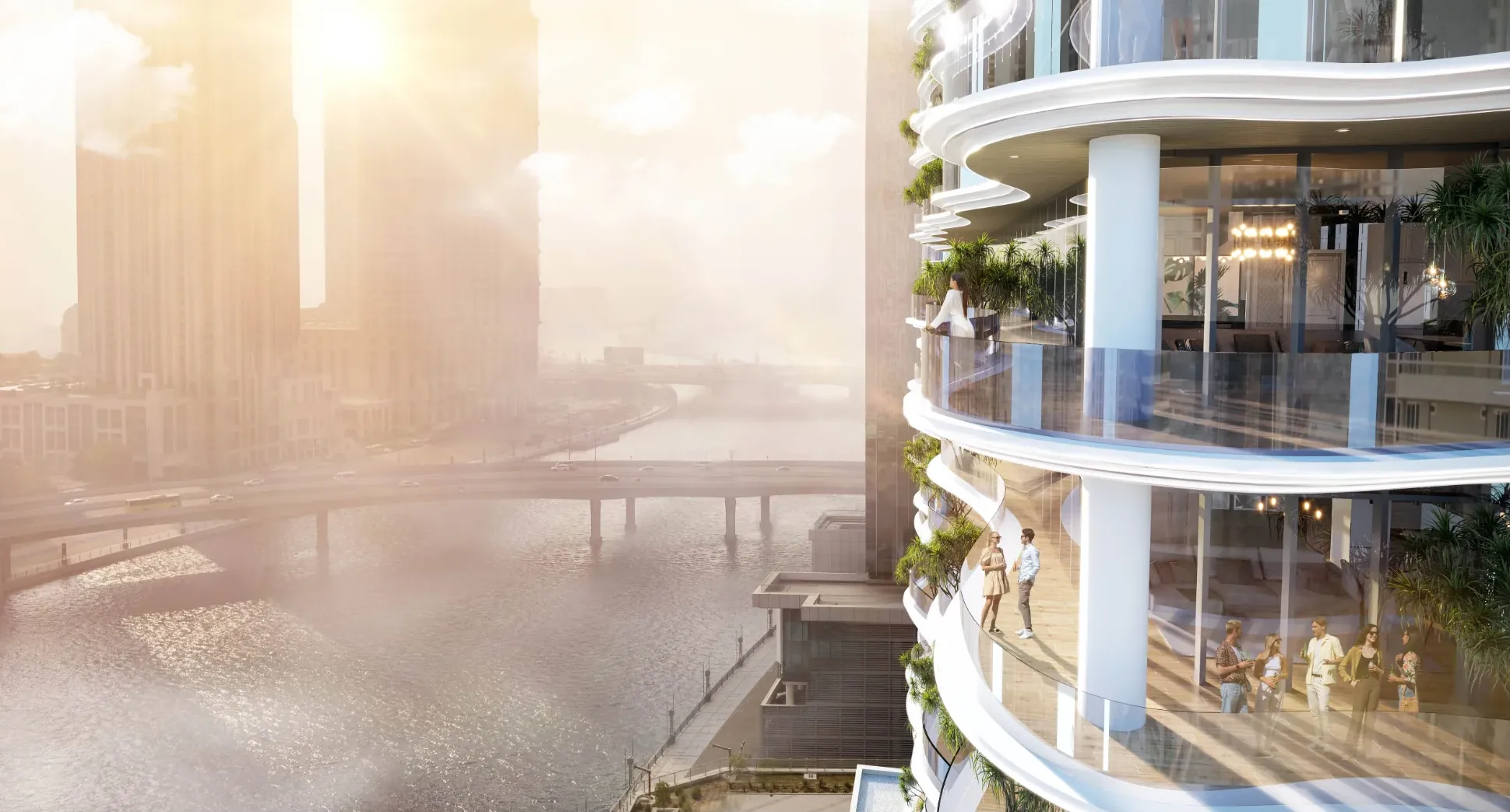 Exterior de CHICK Tower, proyecto de DAMAC en Business Bay: imagen 3 de 15