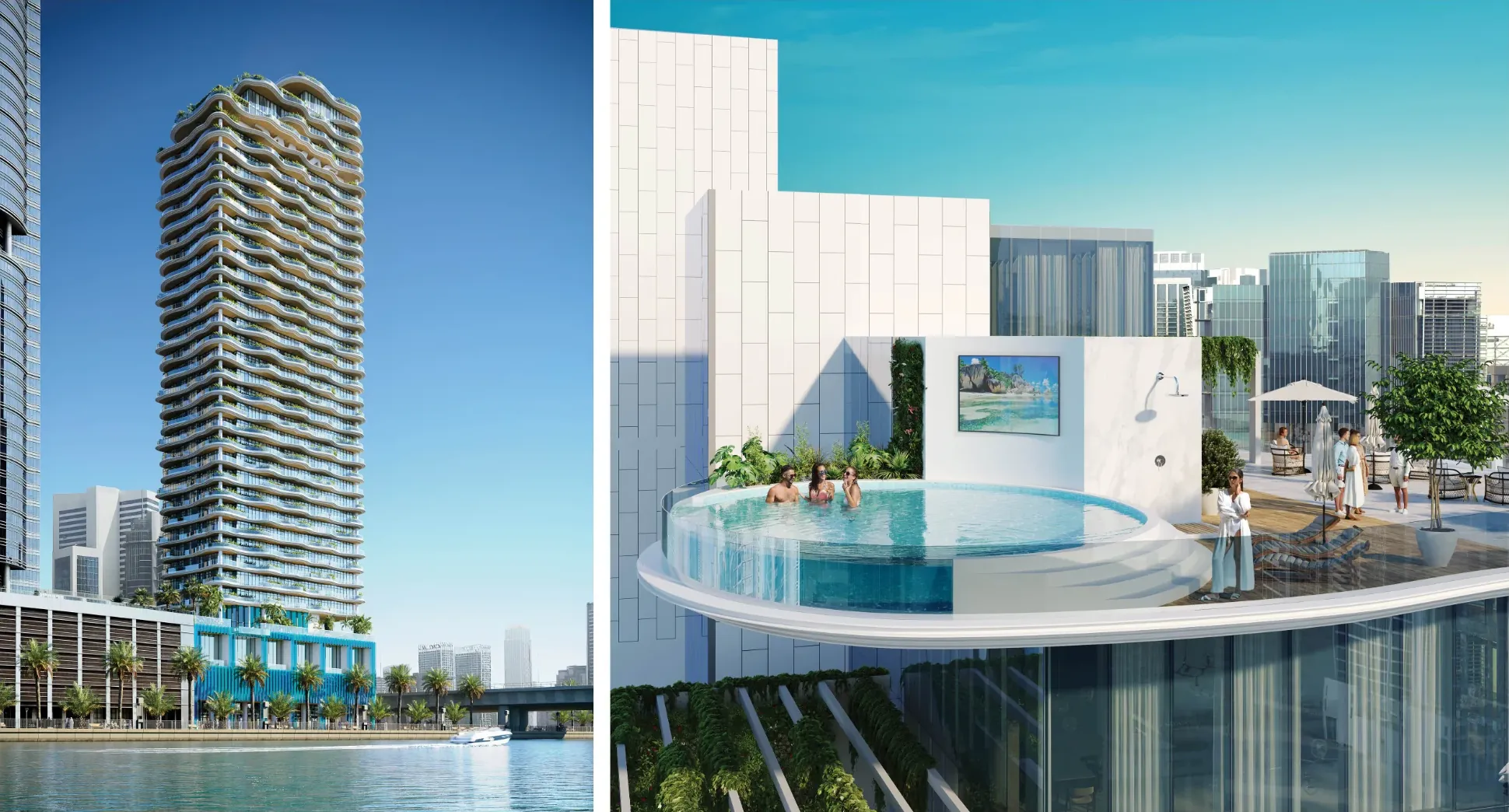 Exterior de CHICK Tower, proyecto de DAMAC en Business Bay: imagen 5 de 15