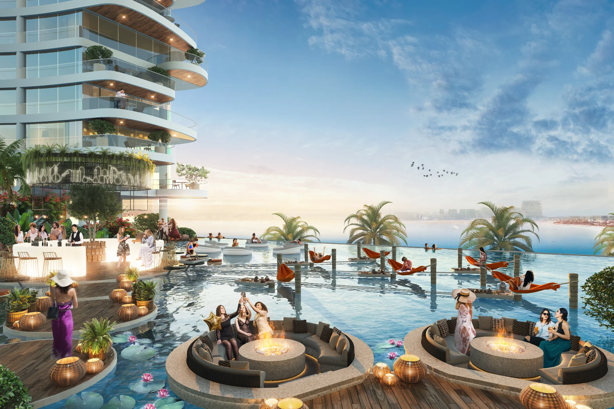 Exterior de DAMAC BAY BY CAVALLI, proyecto de DAMAC en Dubai Harbour: imagen 2 de 14