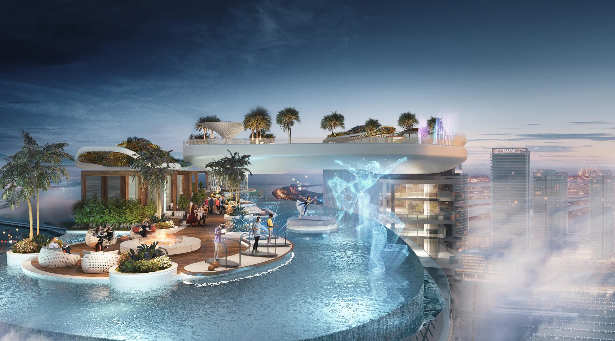 Exterior de DAMAC BAY BY CAVALLI, proyecto de DAMAC en Dubai Harbour: imagen 3 de 14