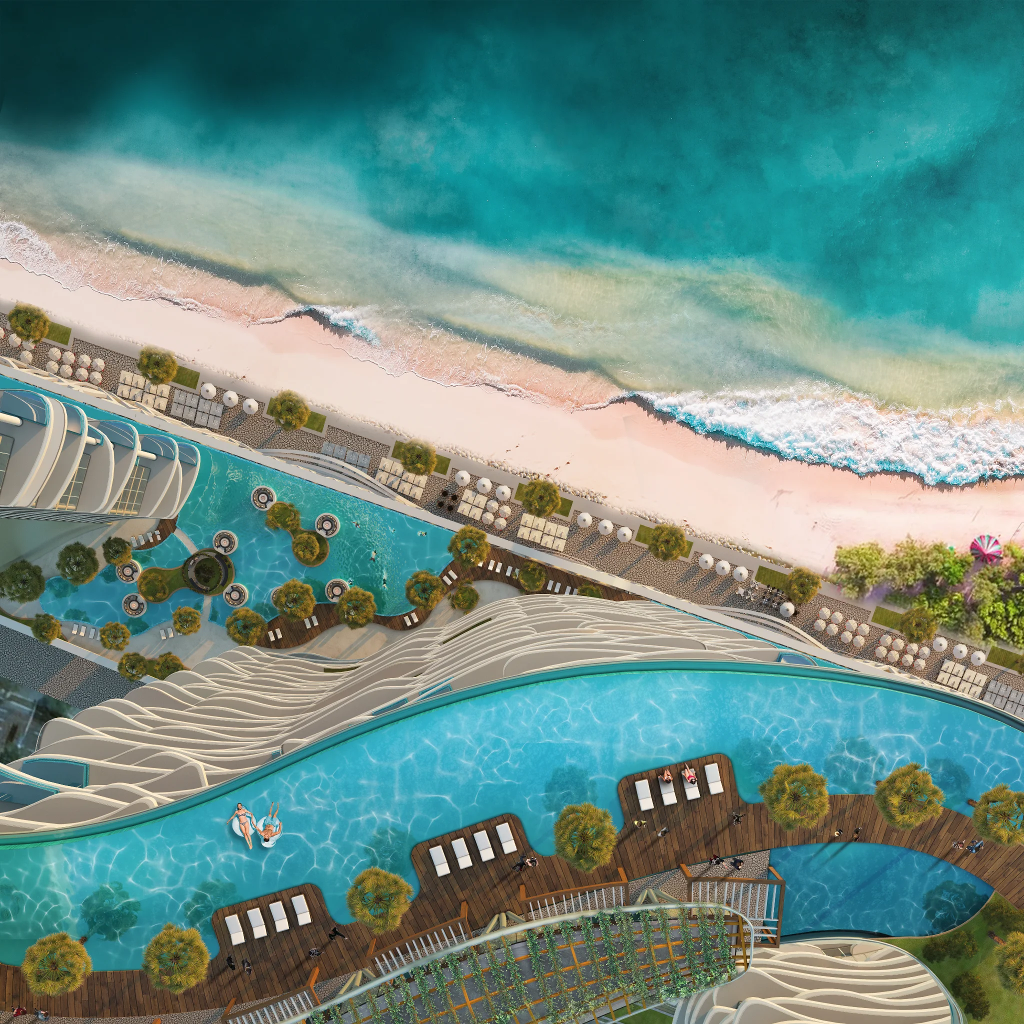 Exterior de DAMAC BAY BY CAVALLI, proyecto de DAMAC en Dubai Harbour: imagen 4 de 14