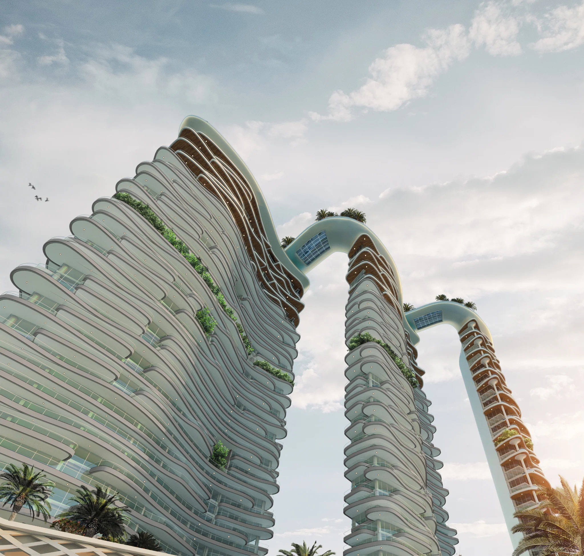 Exterior de DAMAC BAY BY CAVALLI, proyecto de DAMAC en Dubai Harbour: imagen 5 de 14