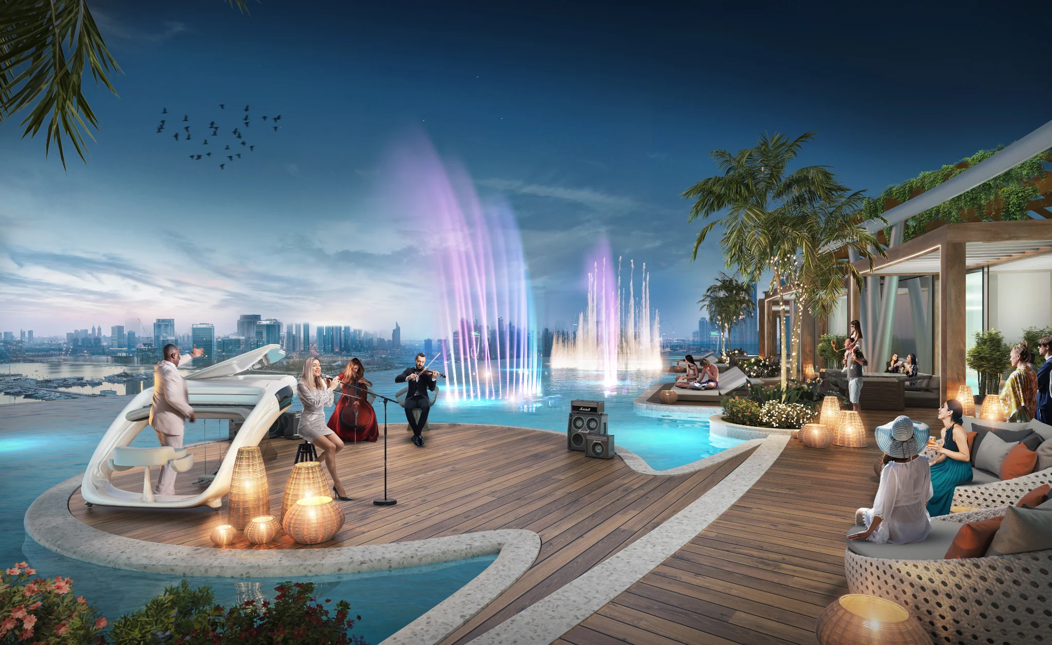 Exterior de DAMAC BAY BY CAVALLI, proyecto de DAMAC en Dubai Harbour: imagen 6 de 14
