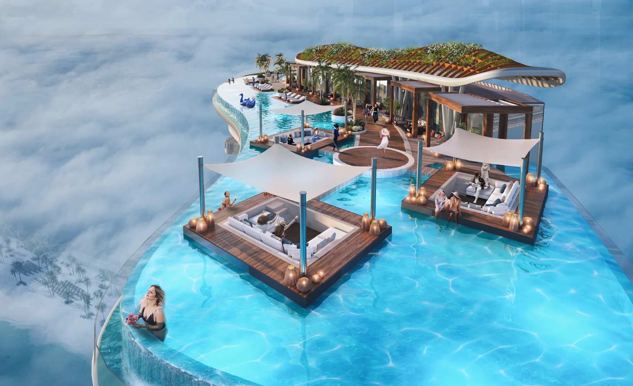 Exterior de DAMAC BAY BY CAVALLI, proyecto de DAMAC en Dubai Harbour: imagen 8 de 14
