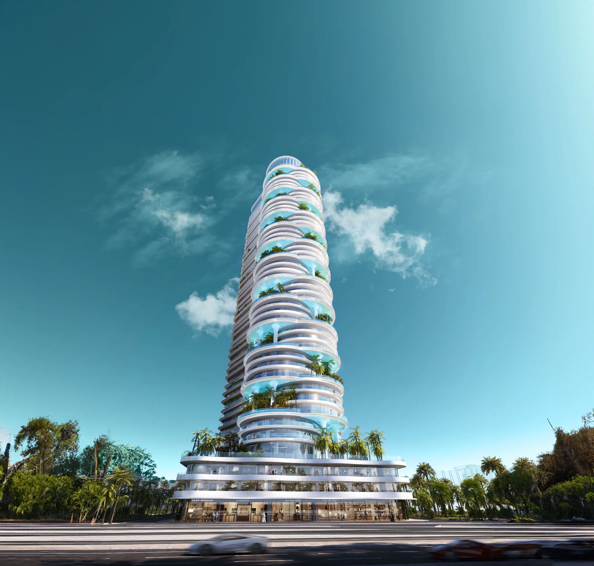 Exterior de DAMAC Casa, proyecto de DAMAC en Al Sufouh: imagen 3 de 19