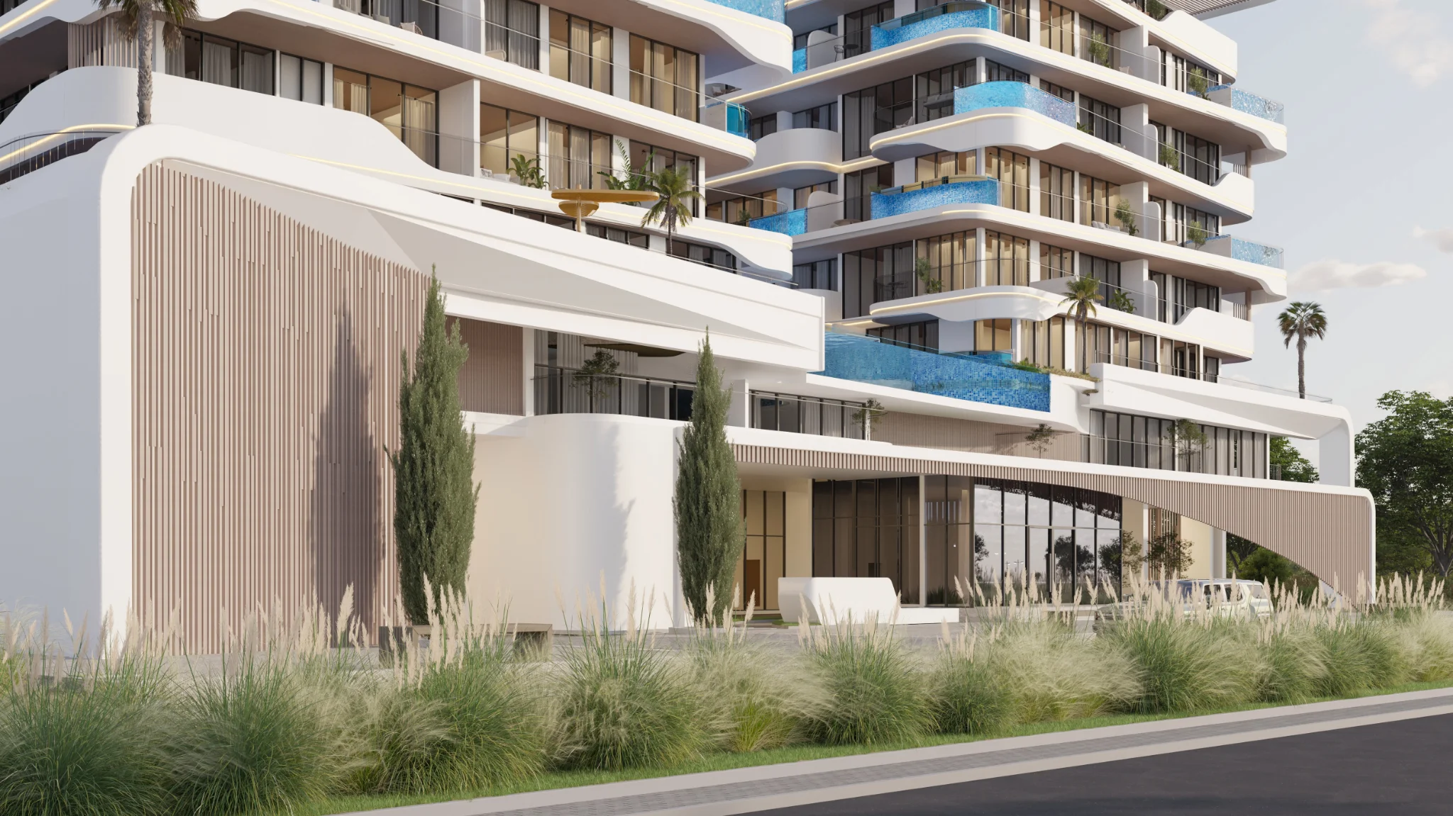 Exterior de Ocean Pearl by SD, proyecto de Samana en Dubai Islands: imagen 10 de 25