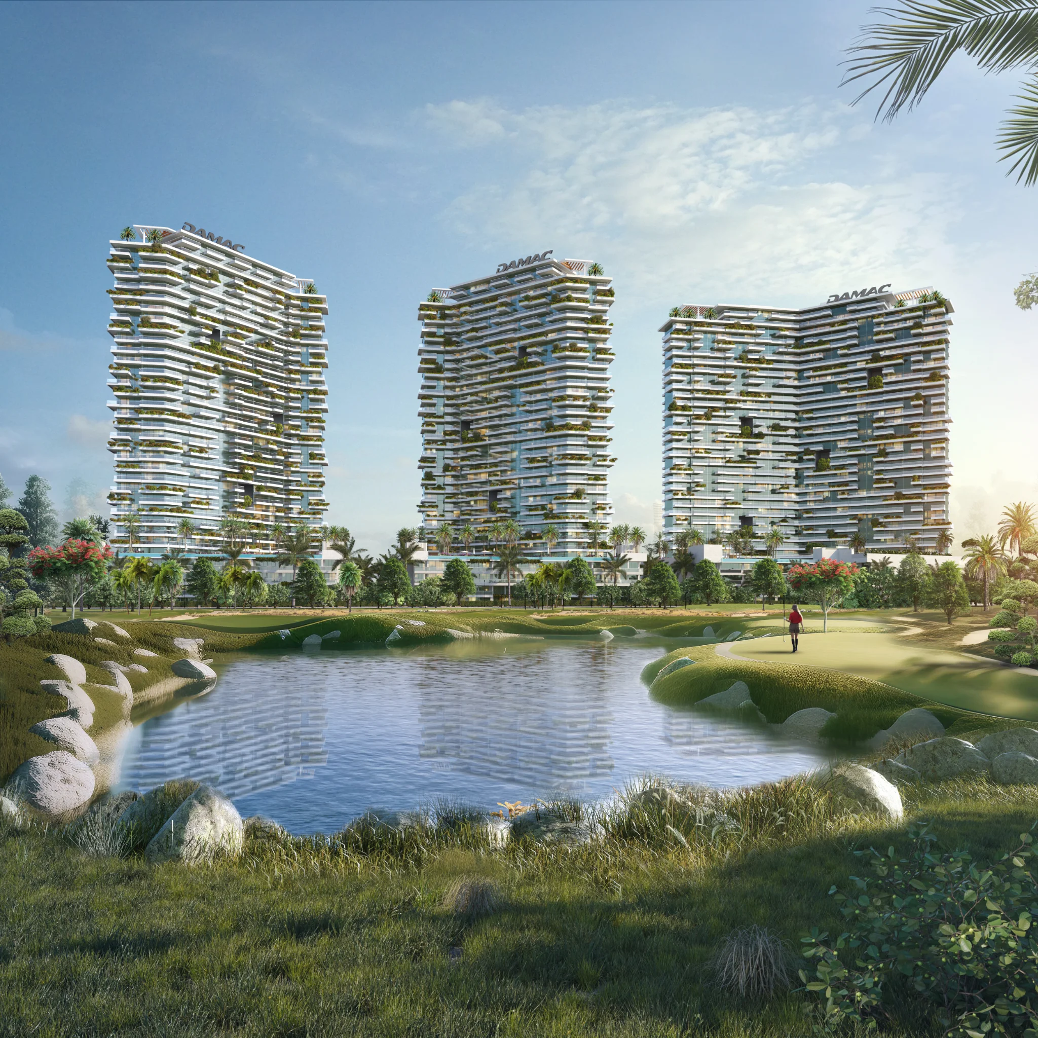 Exterior de Golf Greens, proyecto de DAMAC en Damac Hills: imagen 12 de 12
