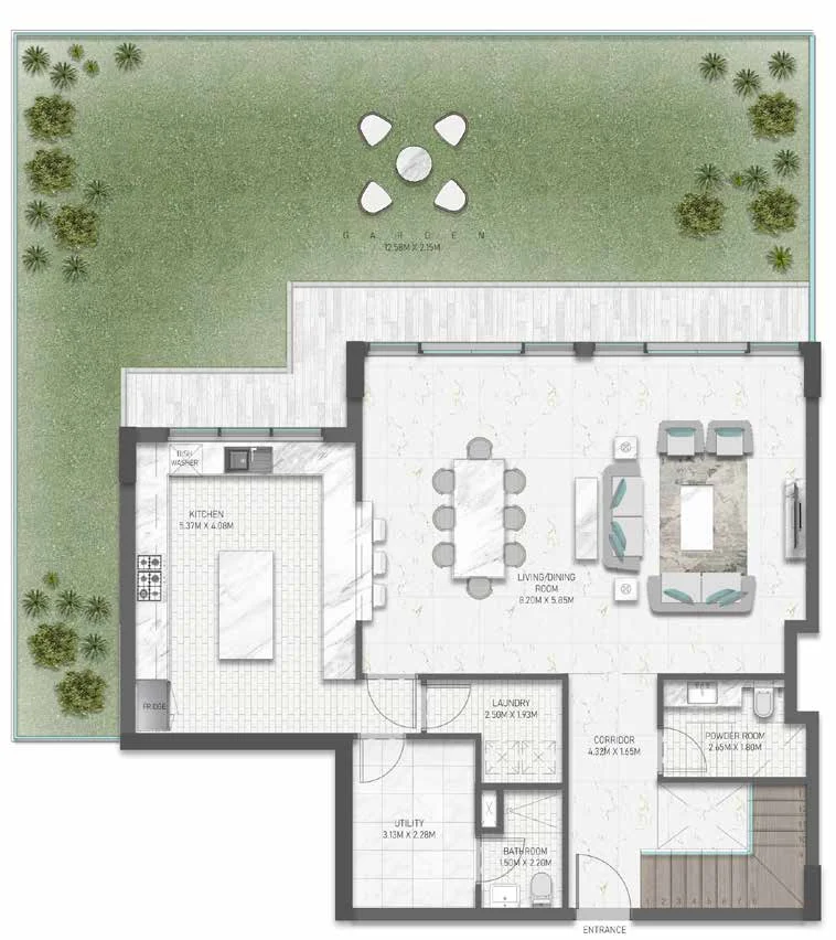 Plano: Adosado de 3 dormitorios, Golf Greens