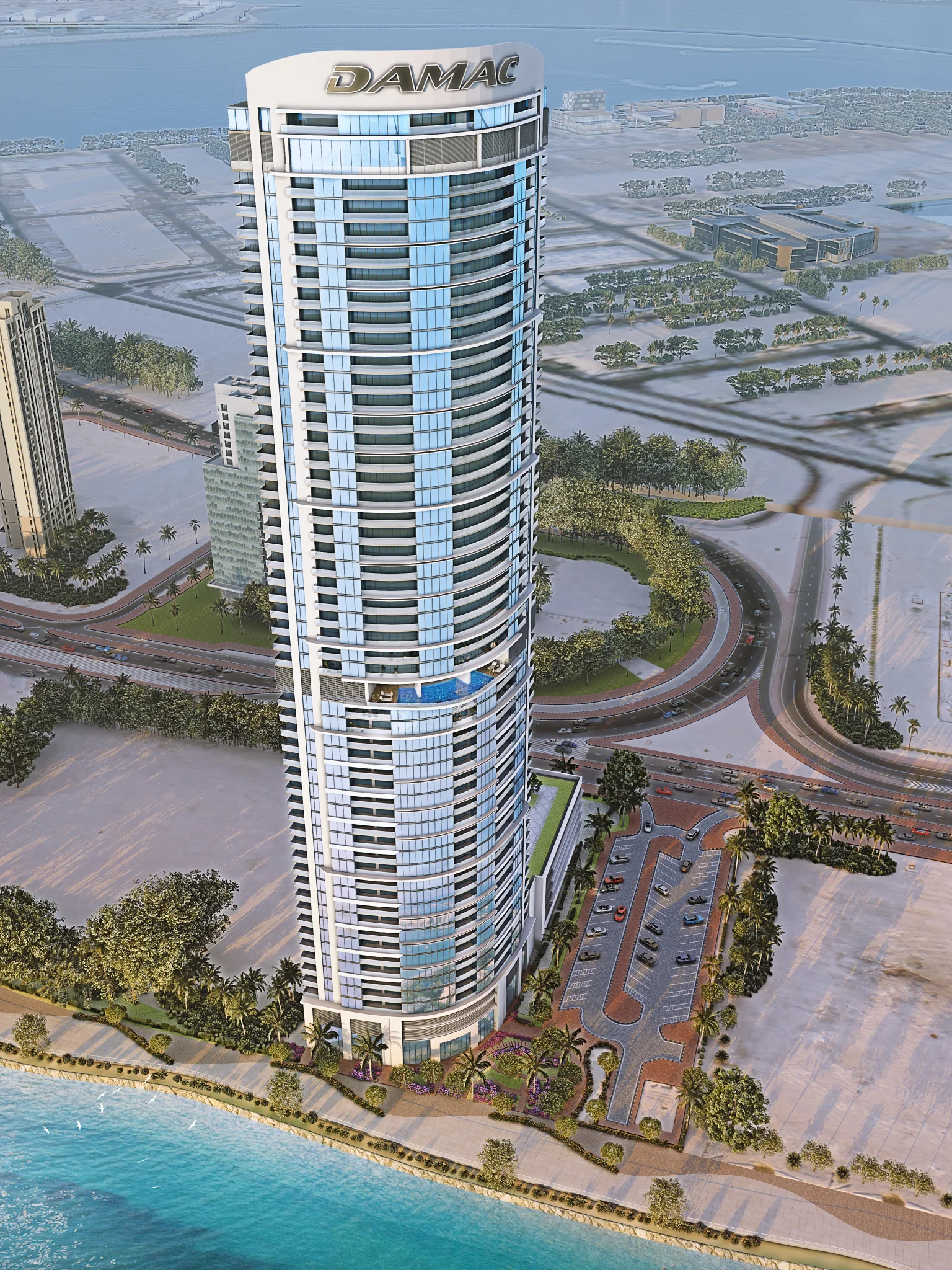 Exterior de Harbour Lights, proyecto de DAMAC en Dubai Maritime City: imagen 2 de 7