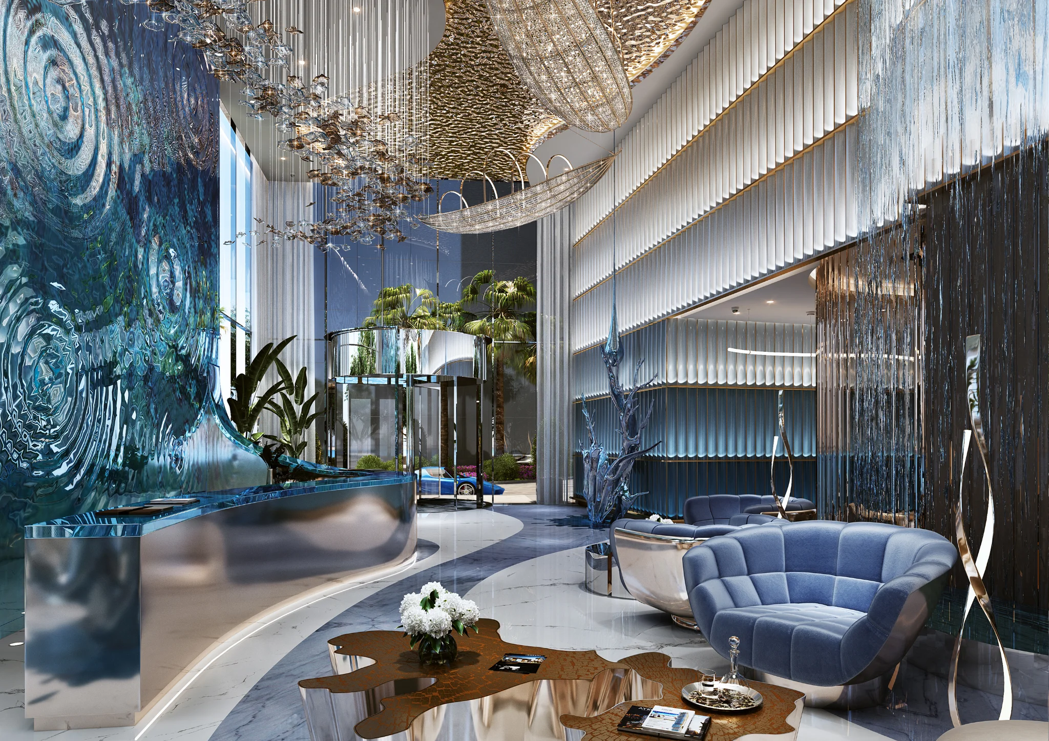 Exterior de Harbour Lights, proyecto de DAMAC en Dubai Maritime City: imagen 4 de 7