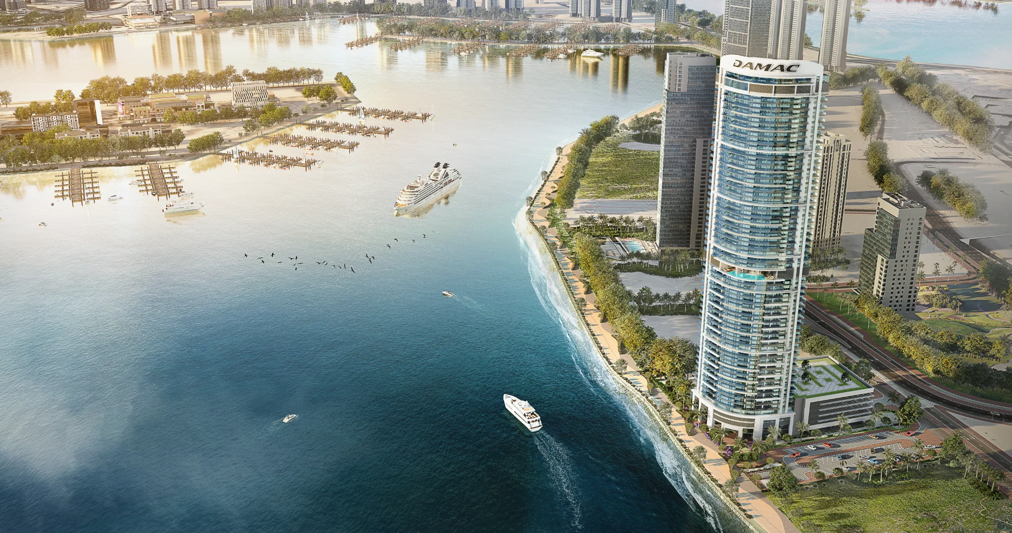 Exterior de Harbour Lights, proyecto de DAMAC en Dubai Maritime City: imagen 7 de 7