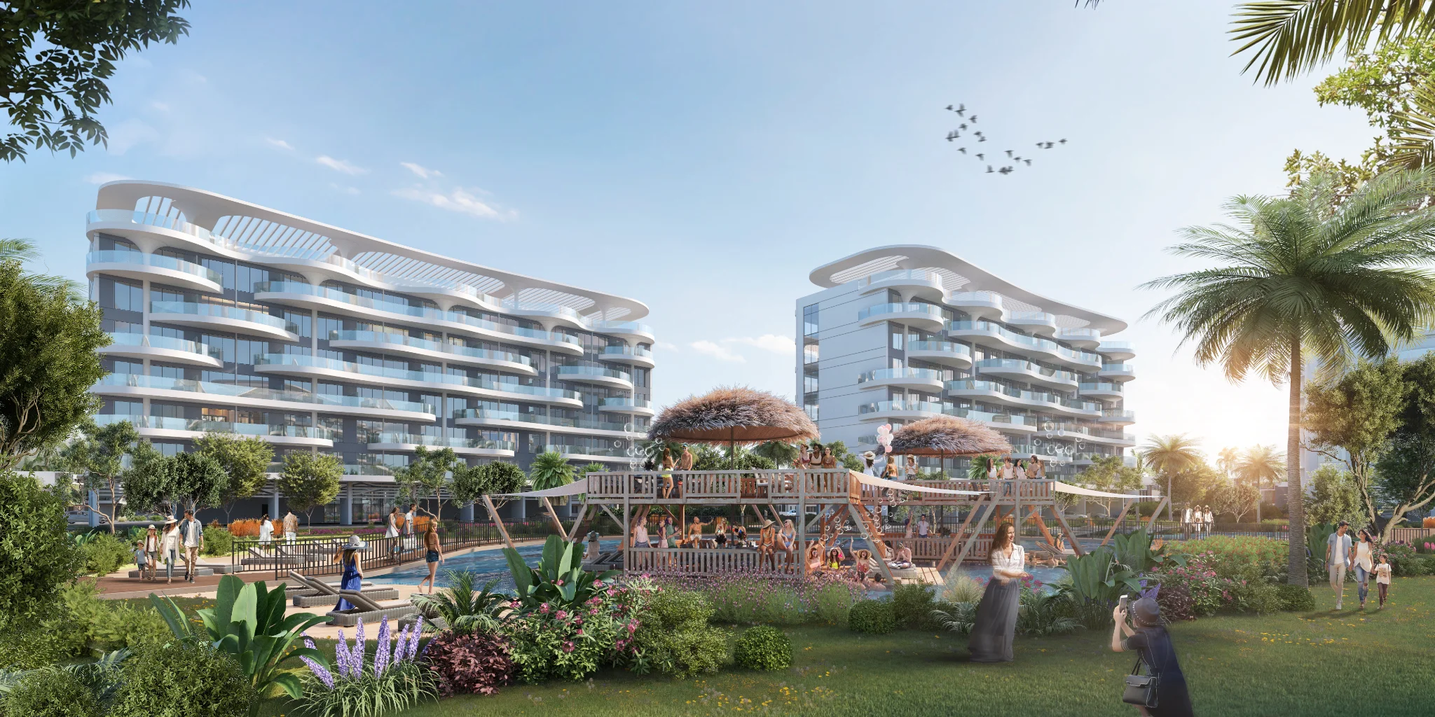 Exterior de DAMAC Lagoon Views, proyecto de DAMAC en Dubailand: imagen 3 de 10