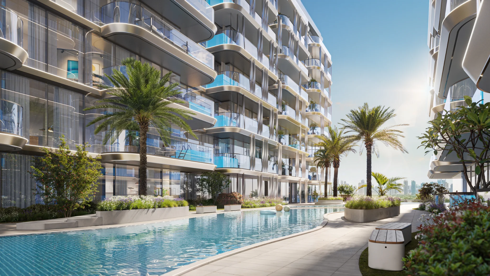 Exterior de Ocean Bay by SD, proyecto de Samana en Dubai Islands: imagen 8 de 18