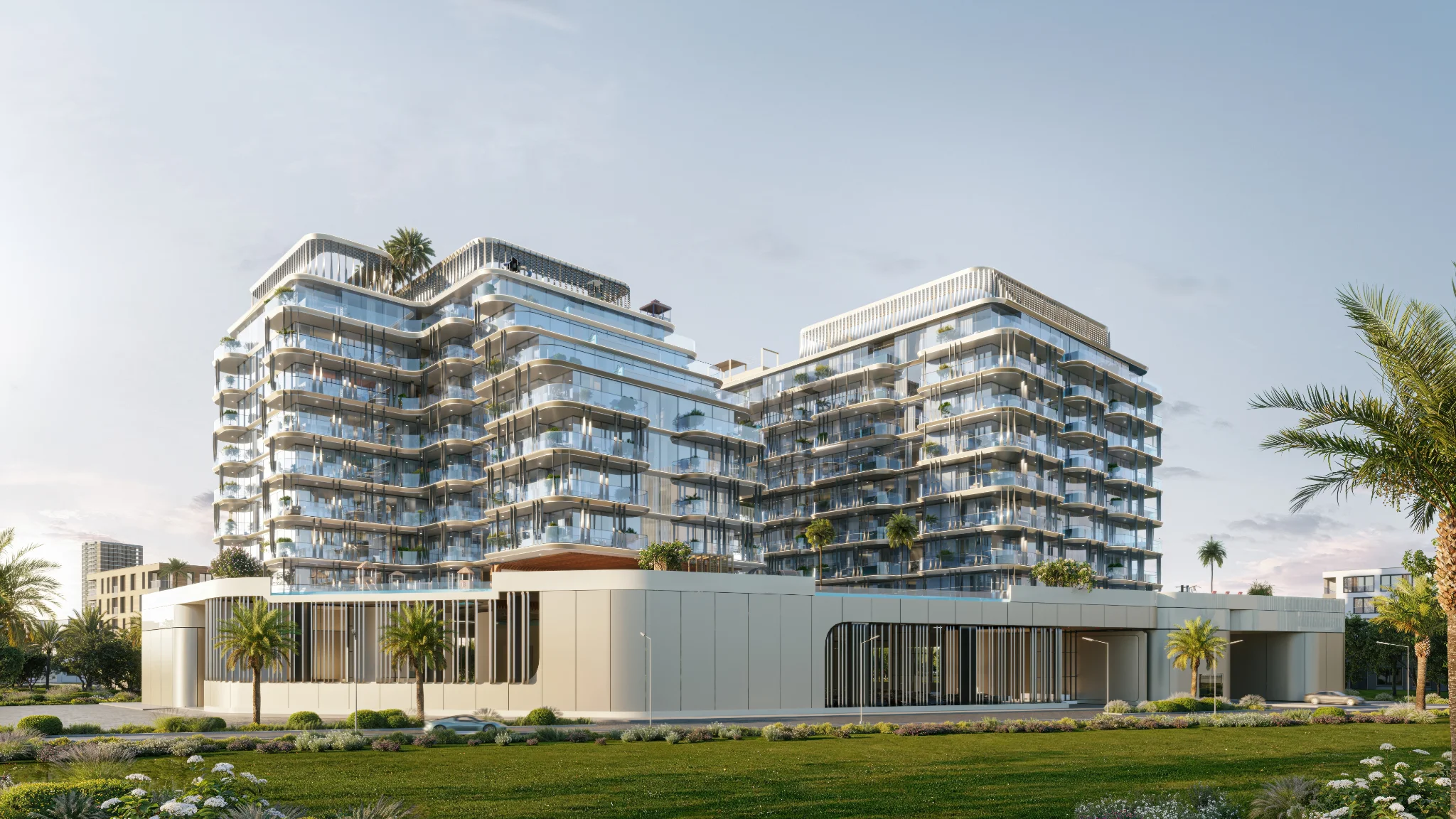Exterior de Ocean Bay by SD, proyecto de Samana en Dubai Islands: imagen 9 de 18
