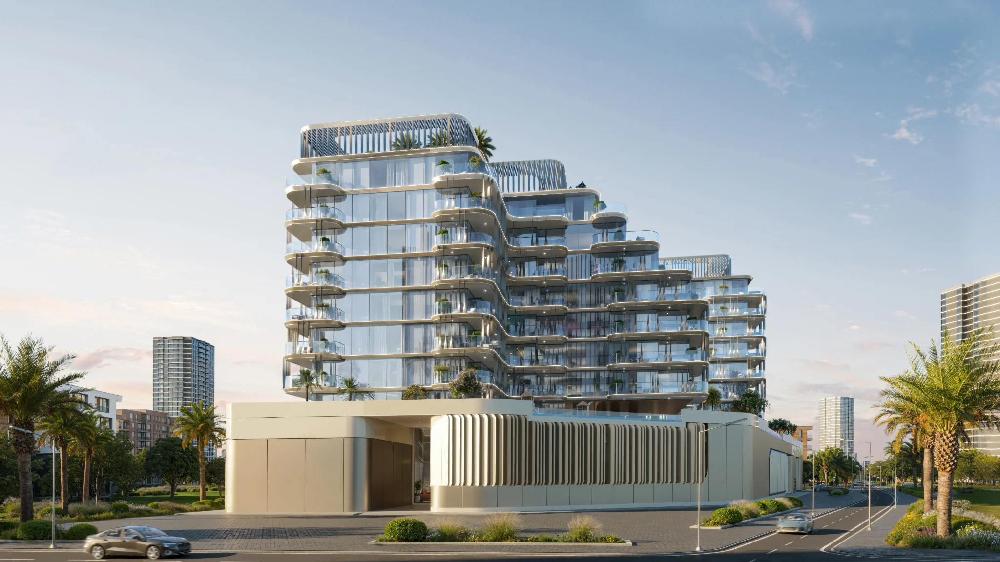 Exterior de Ocean Bay by SD, proyecto de Samana en Dubai Islands: imagen 10 de 18