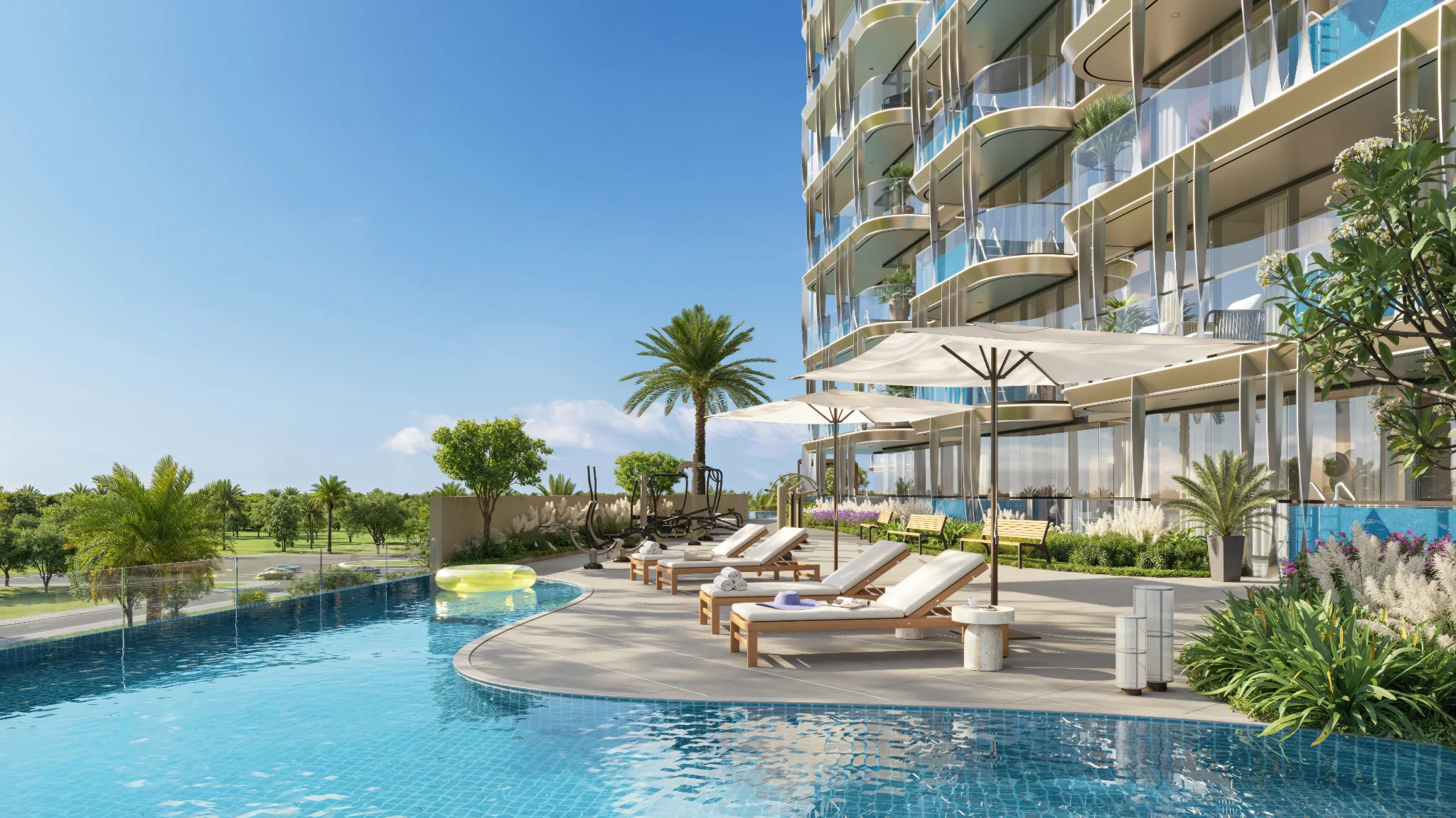 Exterior de Ocean Bay by SD, proyecto de Samana en Dubai Islands: imagen 11 de 18