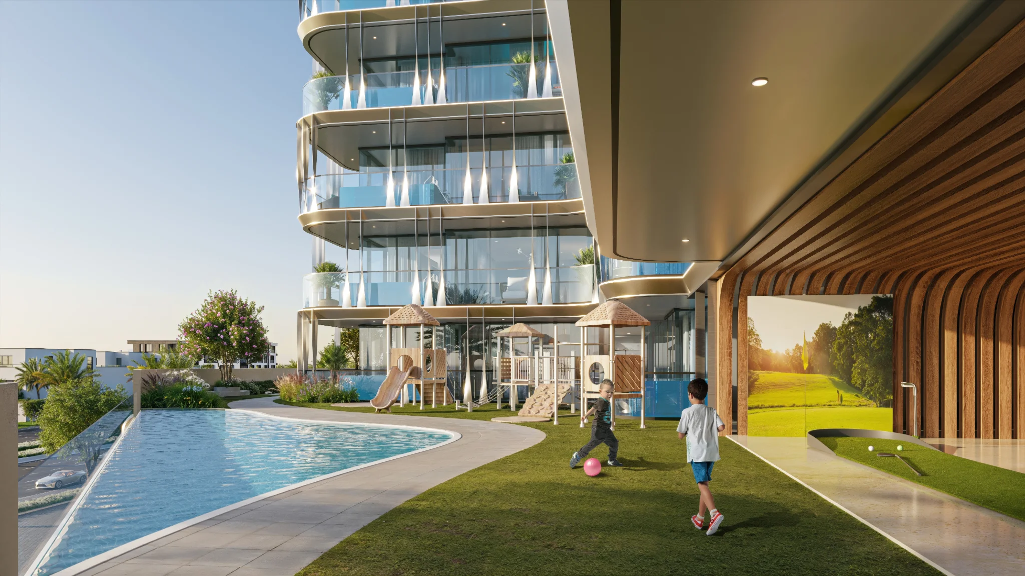 Exterior de Ocean Bay by SD, proyecto de Samana en Dubai Islands: imagen 14 de 18