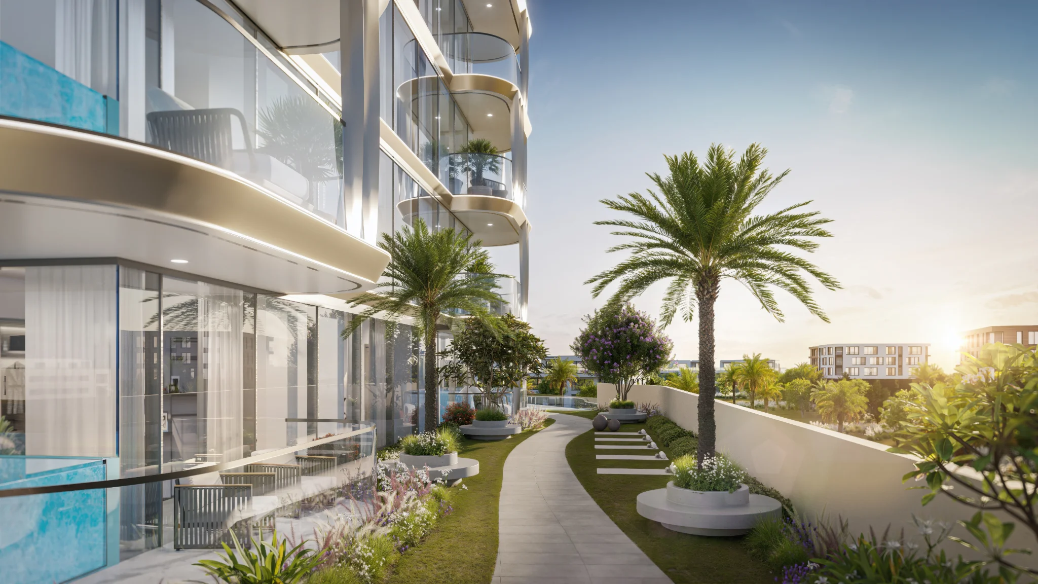 Exterior de Ocean Bay by SD, proyecto de Samana en Dubai Islands: imagen 15 de 18