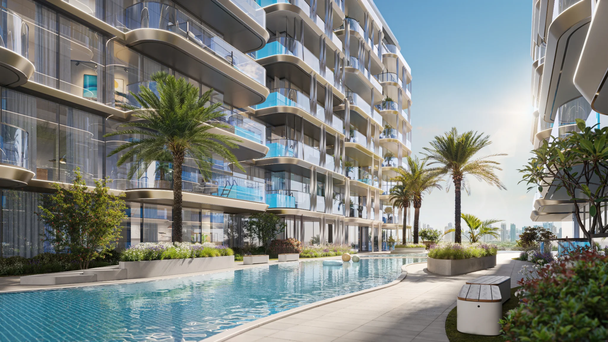 Exterior de Ocean Bay by SD, proyecto de Samana en Dubai Islands: imagen 16 de 18