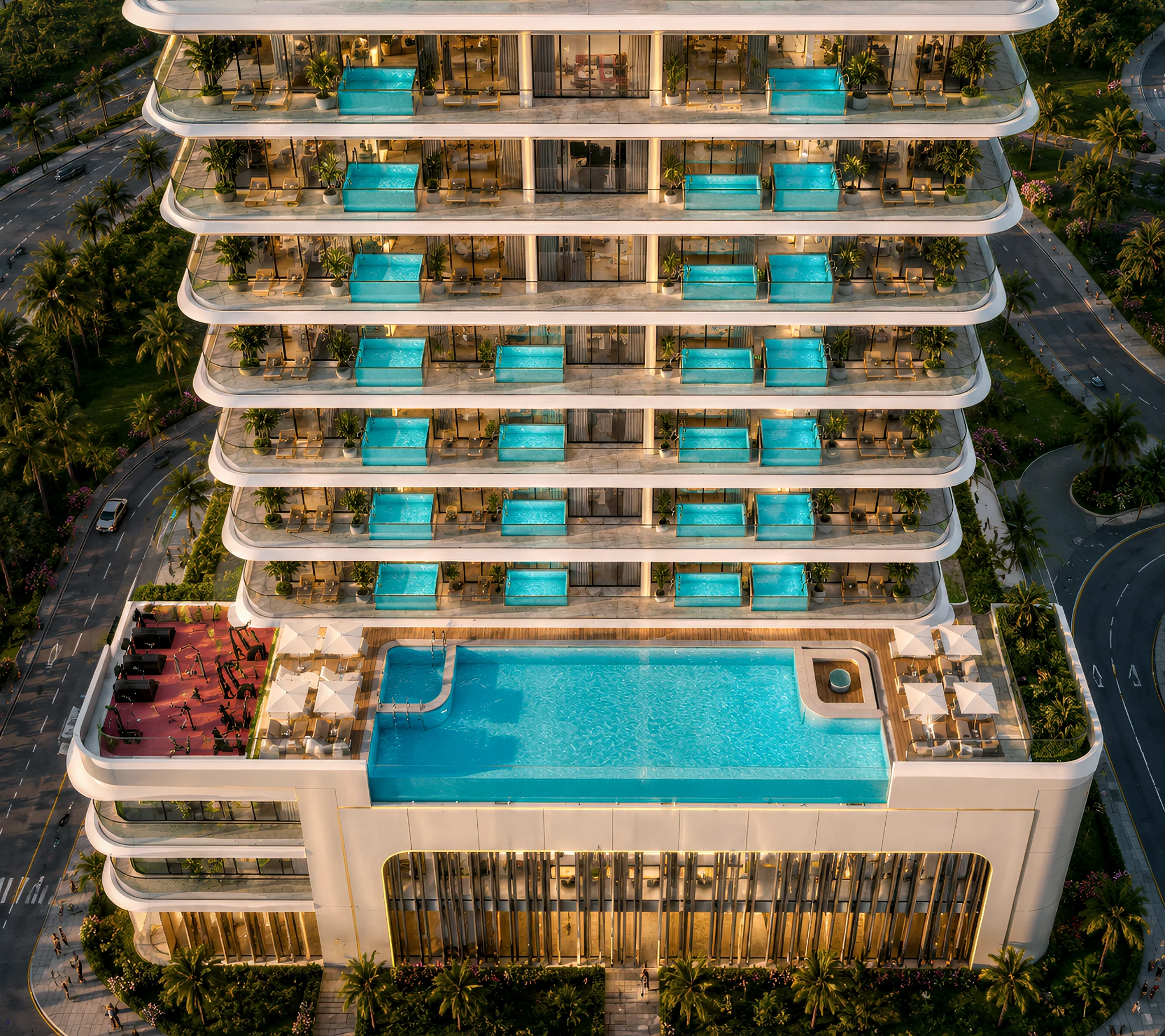 Exterior de Ocean Crest by SD, proyecto de Samana en Dubai Islands: imagen 2 de 7