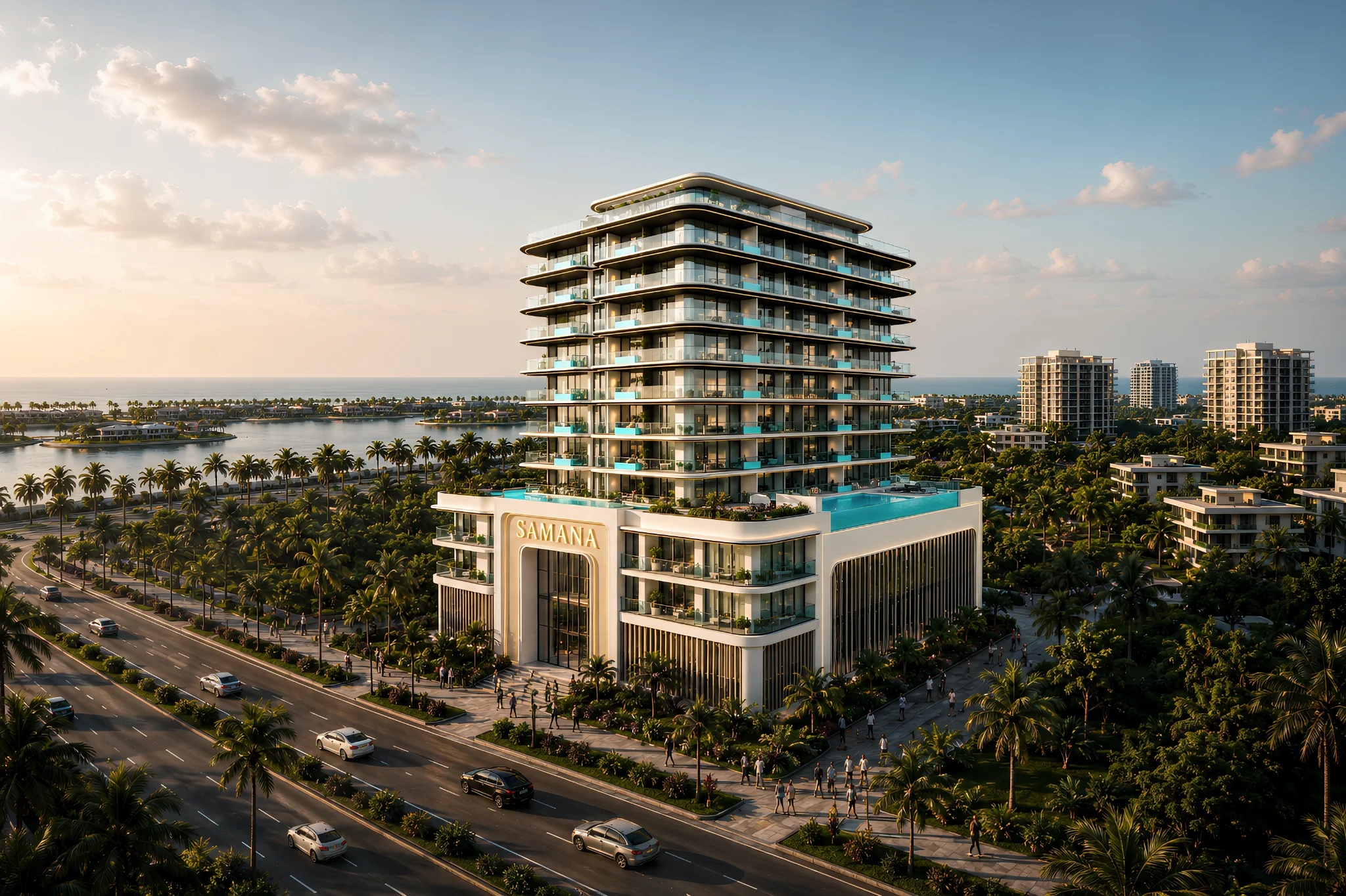 Exterior de Ocean Crest by SD, proyecto de Samana en Dubai Islands: imagen 3 de 7