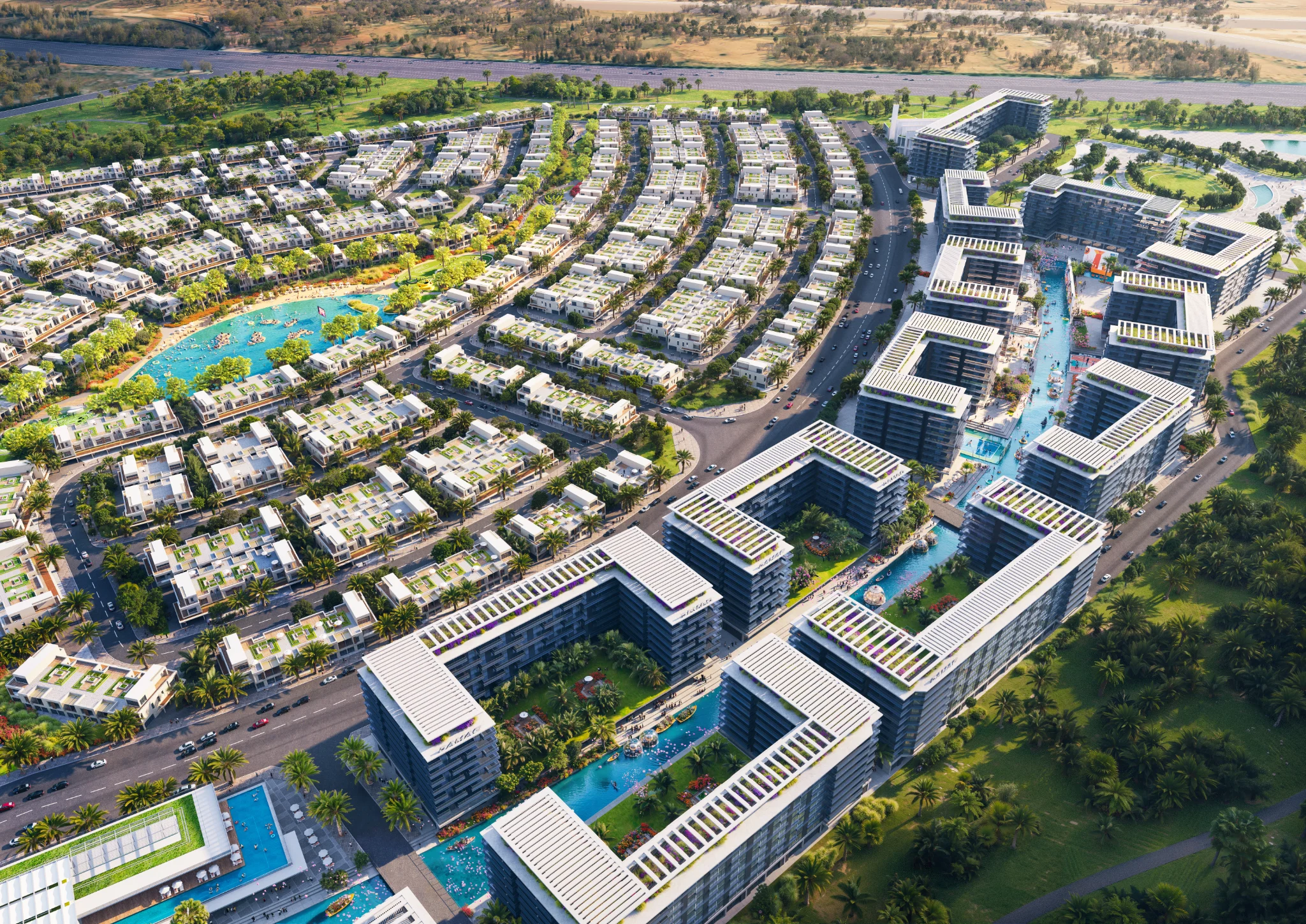 Exterior de Riverside Views - Azure 2, proyecto de DAMAC en Dubailand: imagen 16 de 16