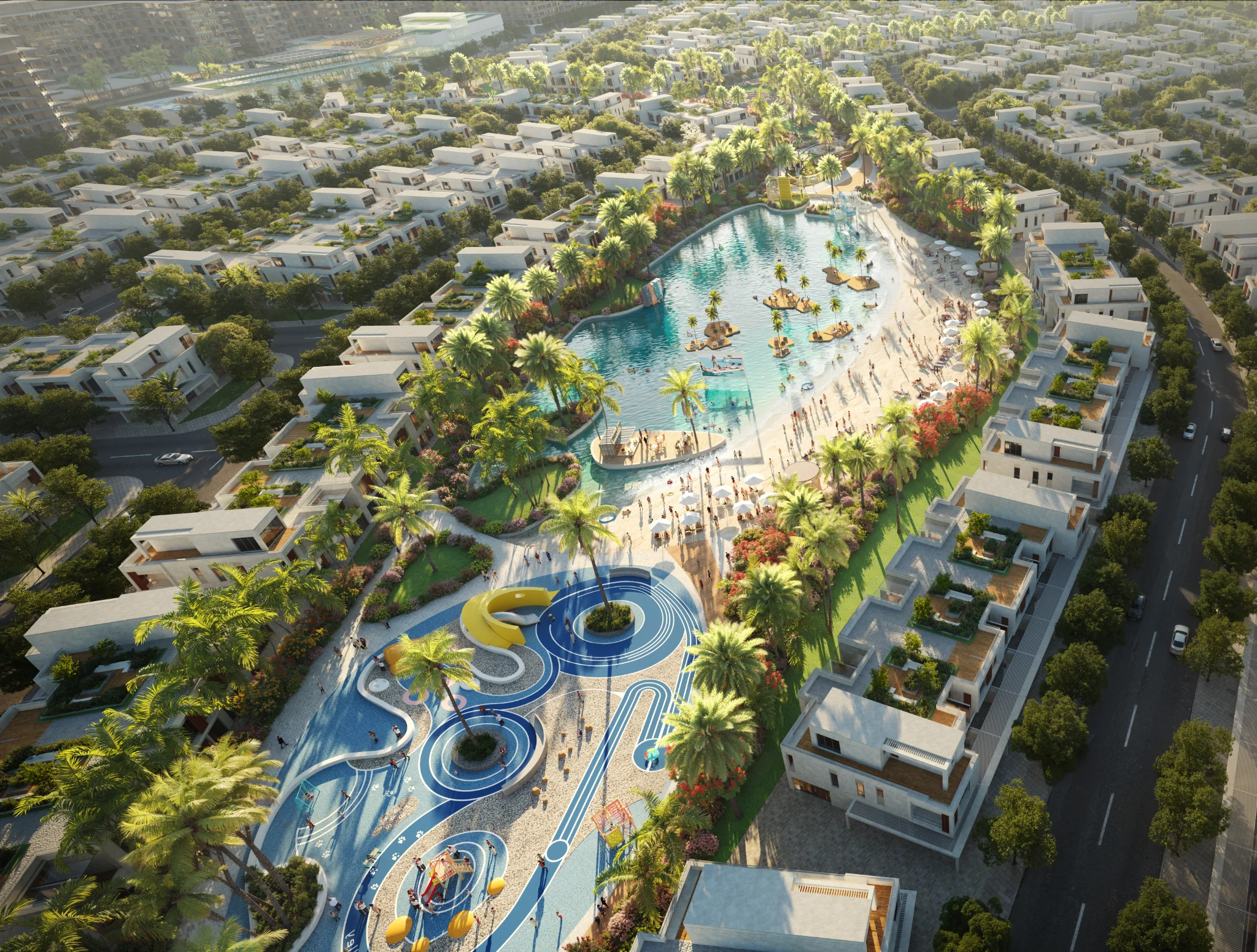 Exterior de Riverside Views - Azure 2, proyecto de DAMAC en Dubailand: imagen 4 de 16