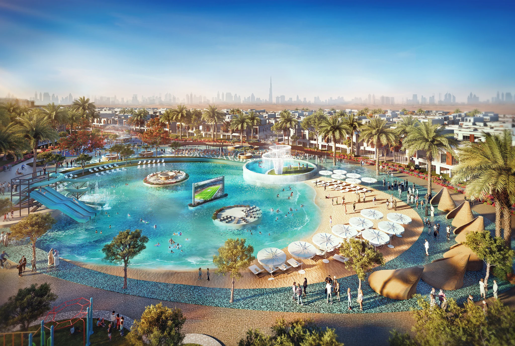Exterior de Riverside Views - Azure 2, proyecto de DAMAC en Dubailand: imagen 9 de 16