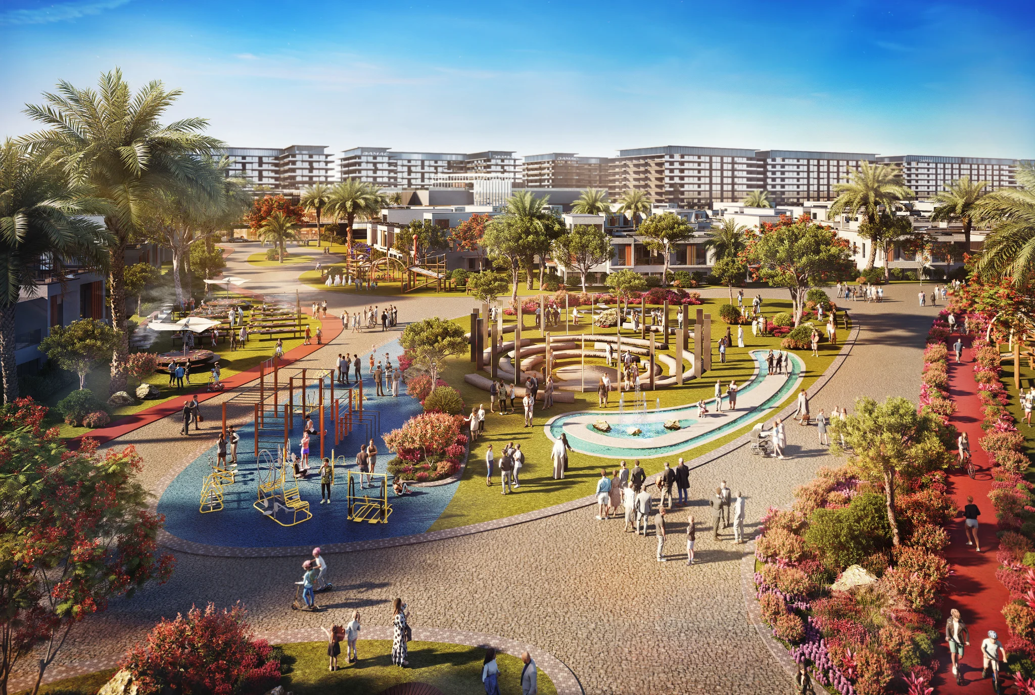 Exterior de Riverside Views - Azure 2, proyecto de DAMAC en Dubailand: imagen 10 de 16