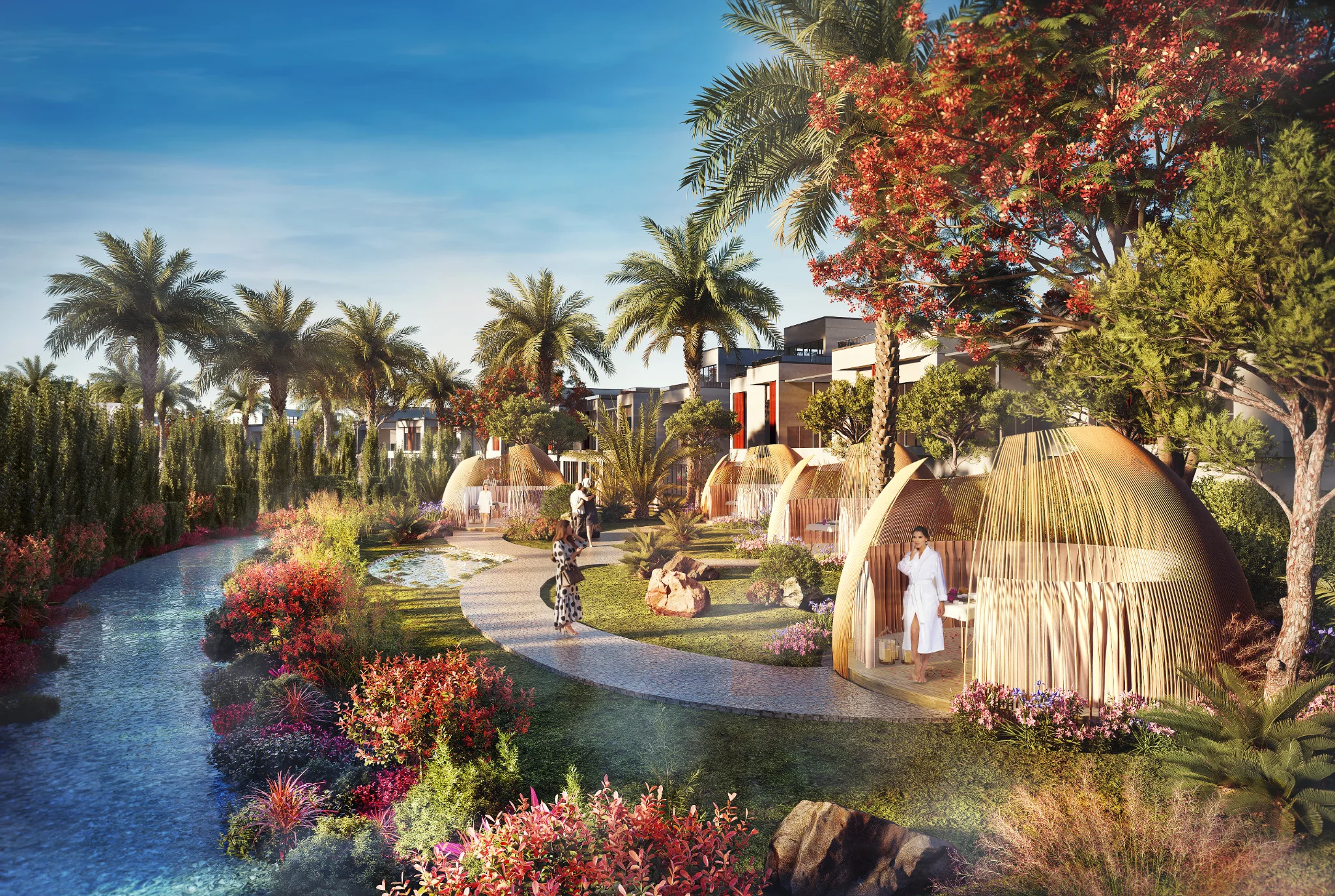 Exterior de Riverside Views - Azure 2, proyecto de DAMAC en Dubailand: imagen 11 de 16