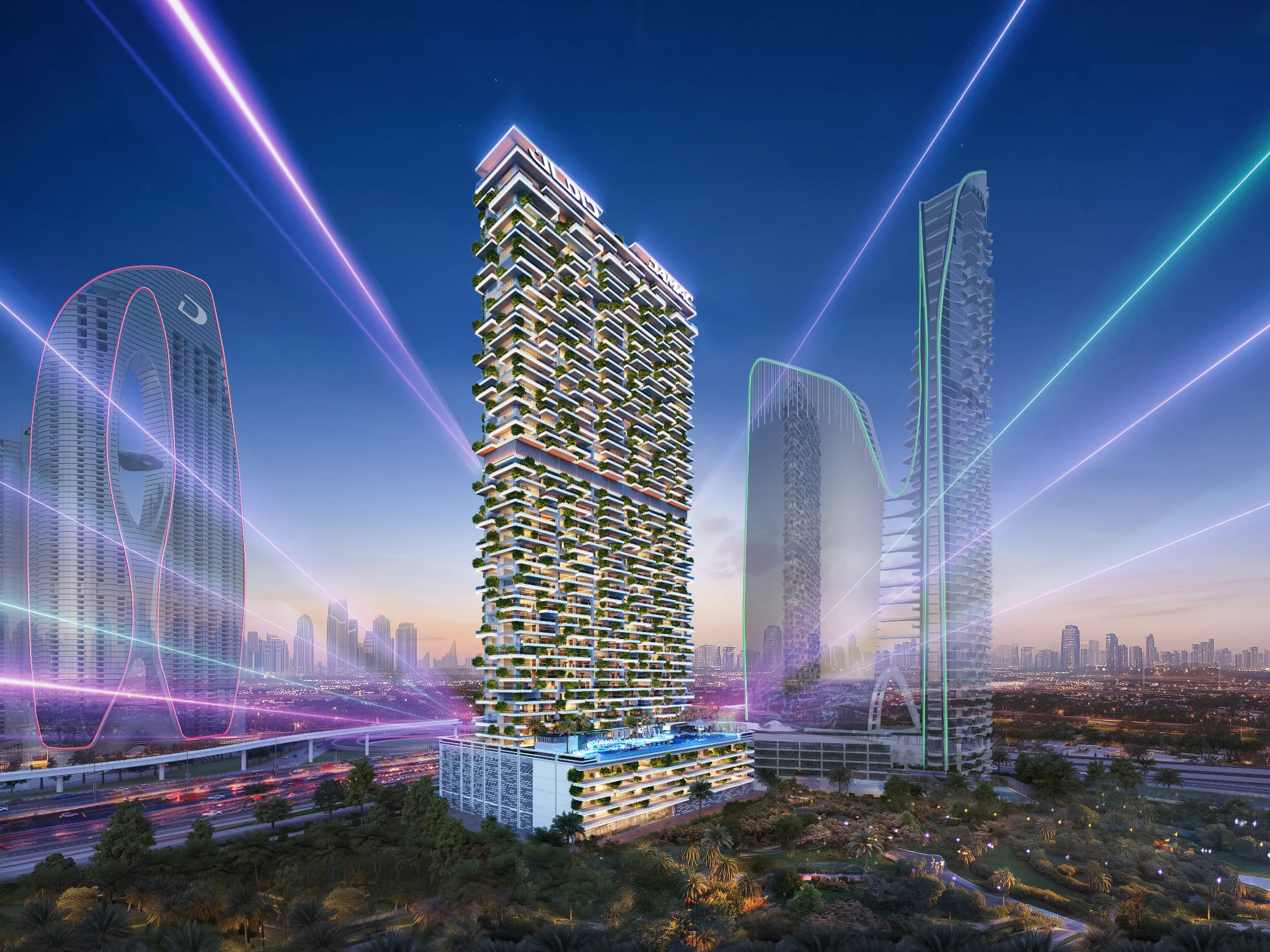Exterior de Safa Gate, proyecto de DAMAC en Al Wasl: imagen 12 de 21