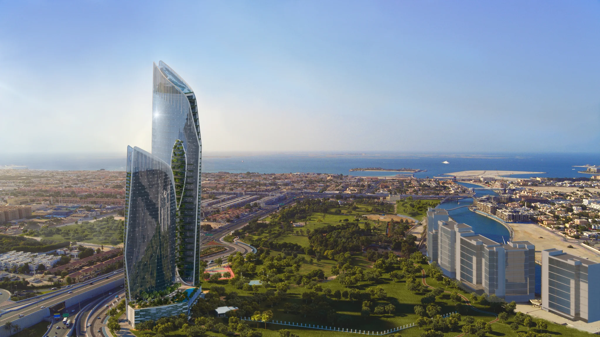 Exterior de Safa One, proyecto de DAMAC en Business Bay: imagen 2 de 14
