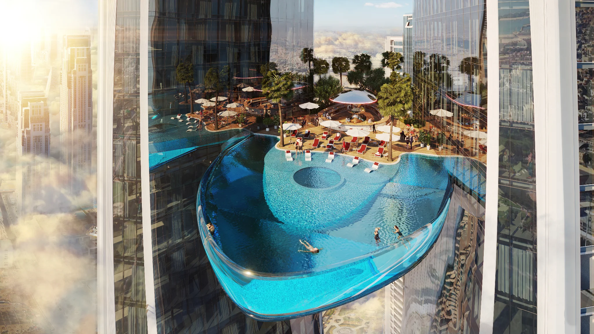 Exterior de Safa Two, proyecto de DAMAC en Business Bay: imagen 2 de 12