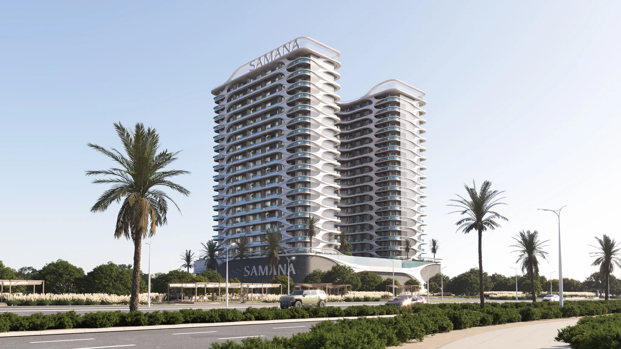 Exterior de SAMANA Boulevard Heights, proyecto de Samana en Dubailand: imagen 4 de 22